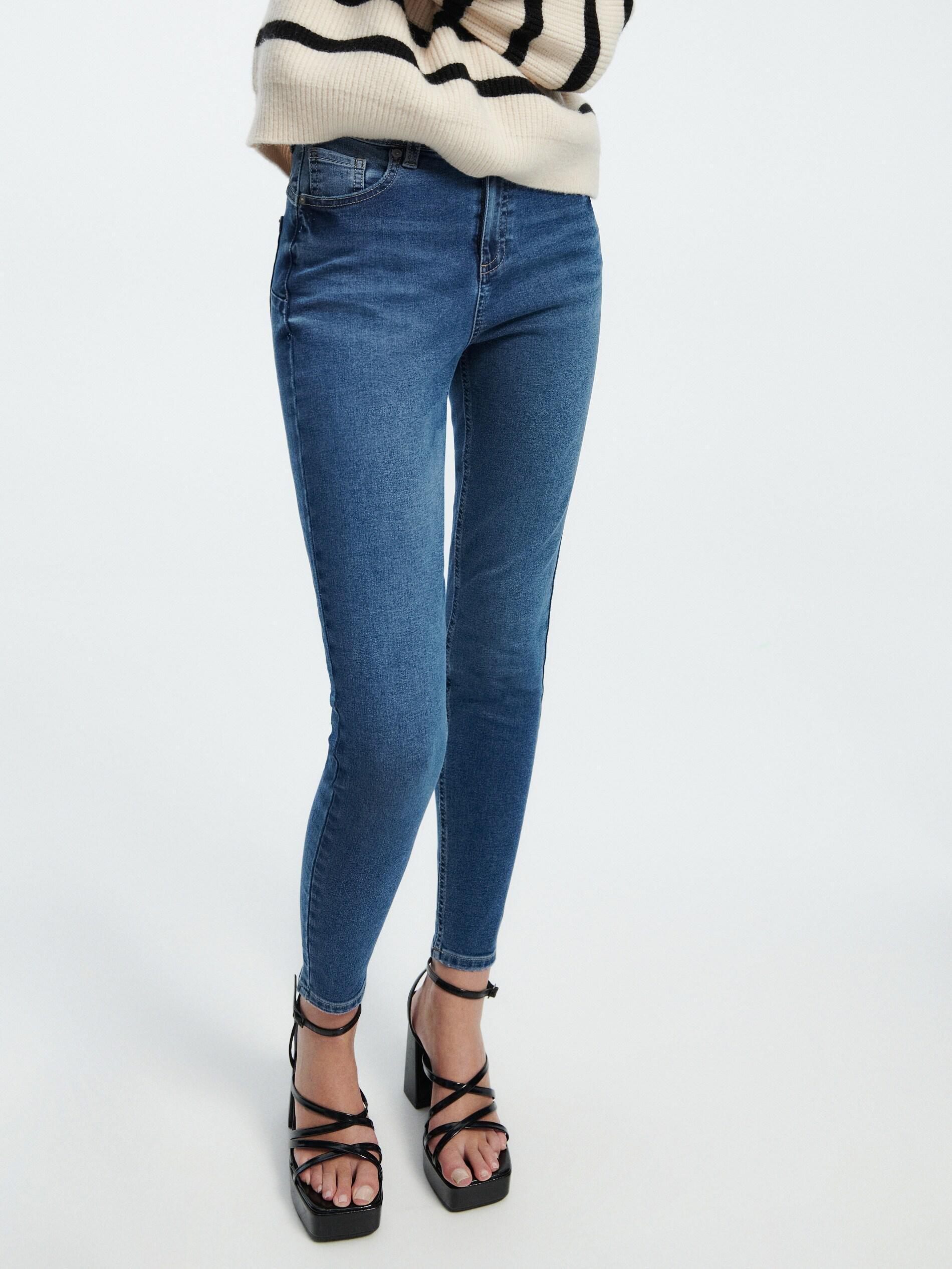 Blue Slim Push Up Jeans, , large image number 0