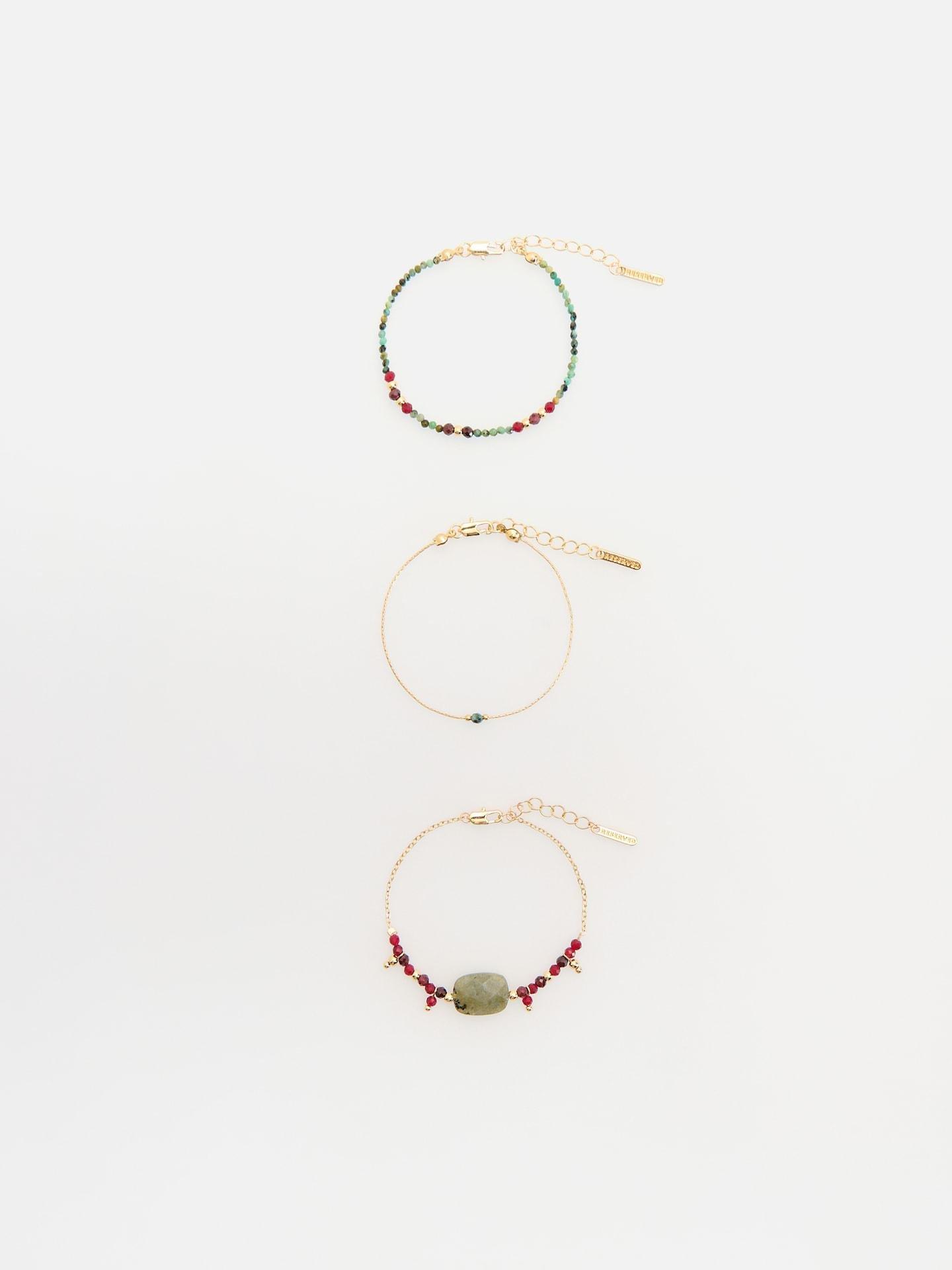Multicolour Bracelets With Natural Stones, Multicolor, medium