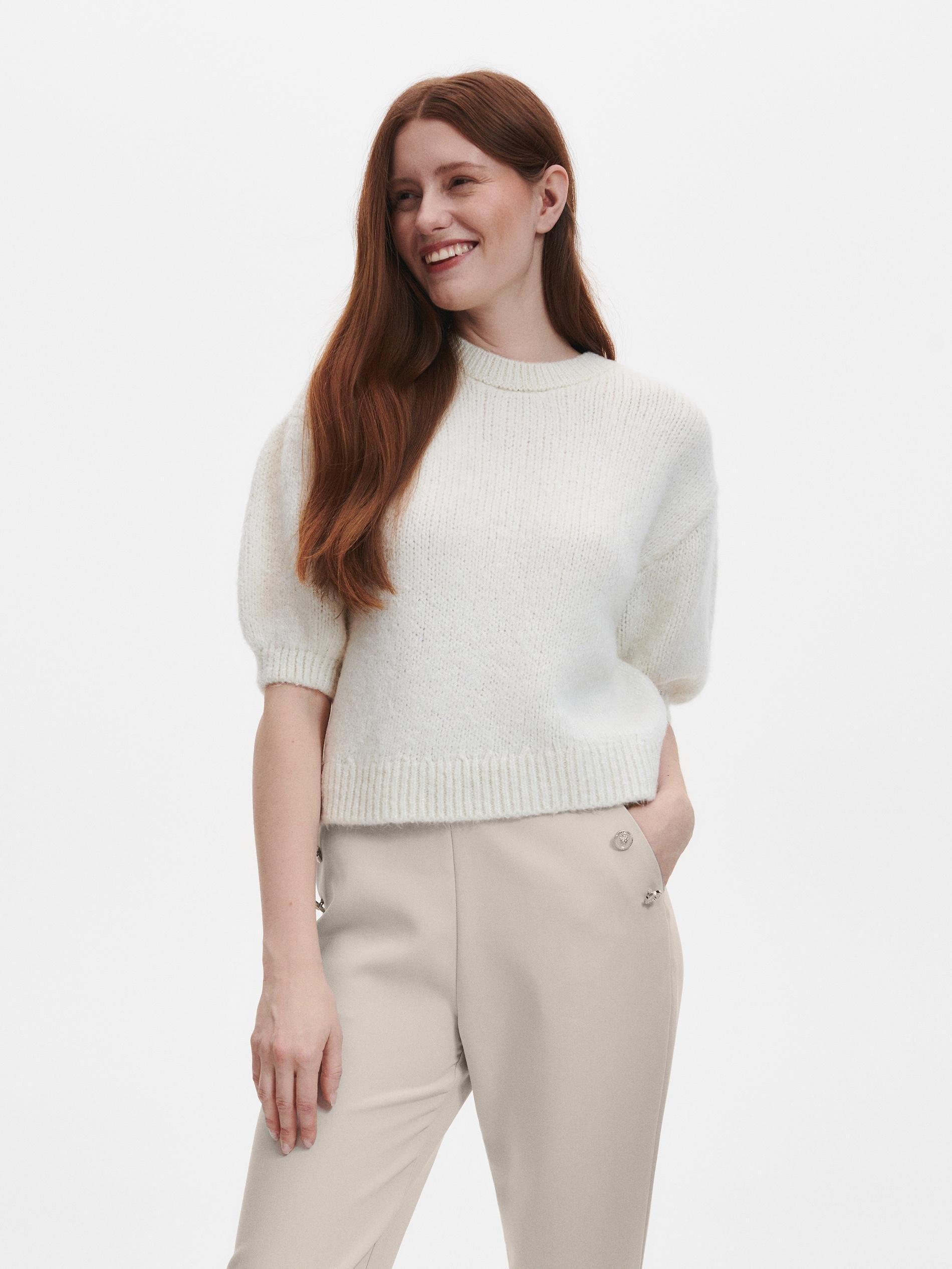 Beige Trousers With Ornament Buttons, , large image number 3