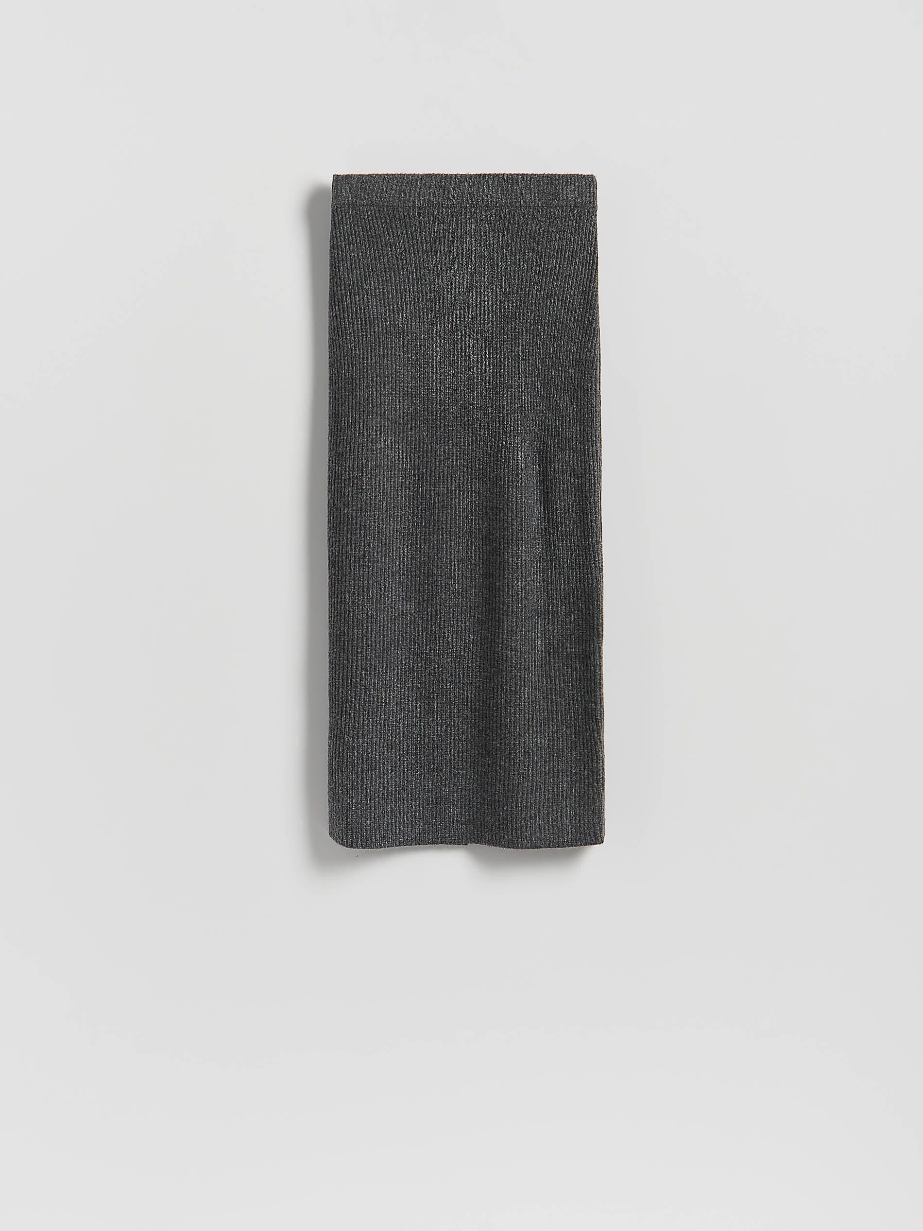 Grey Detailed Midi Skirt, Grey, large image number 4