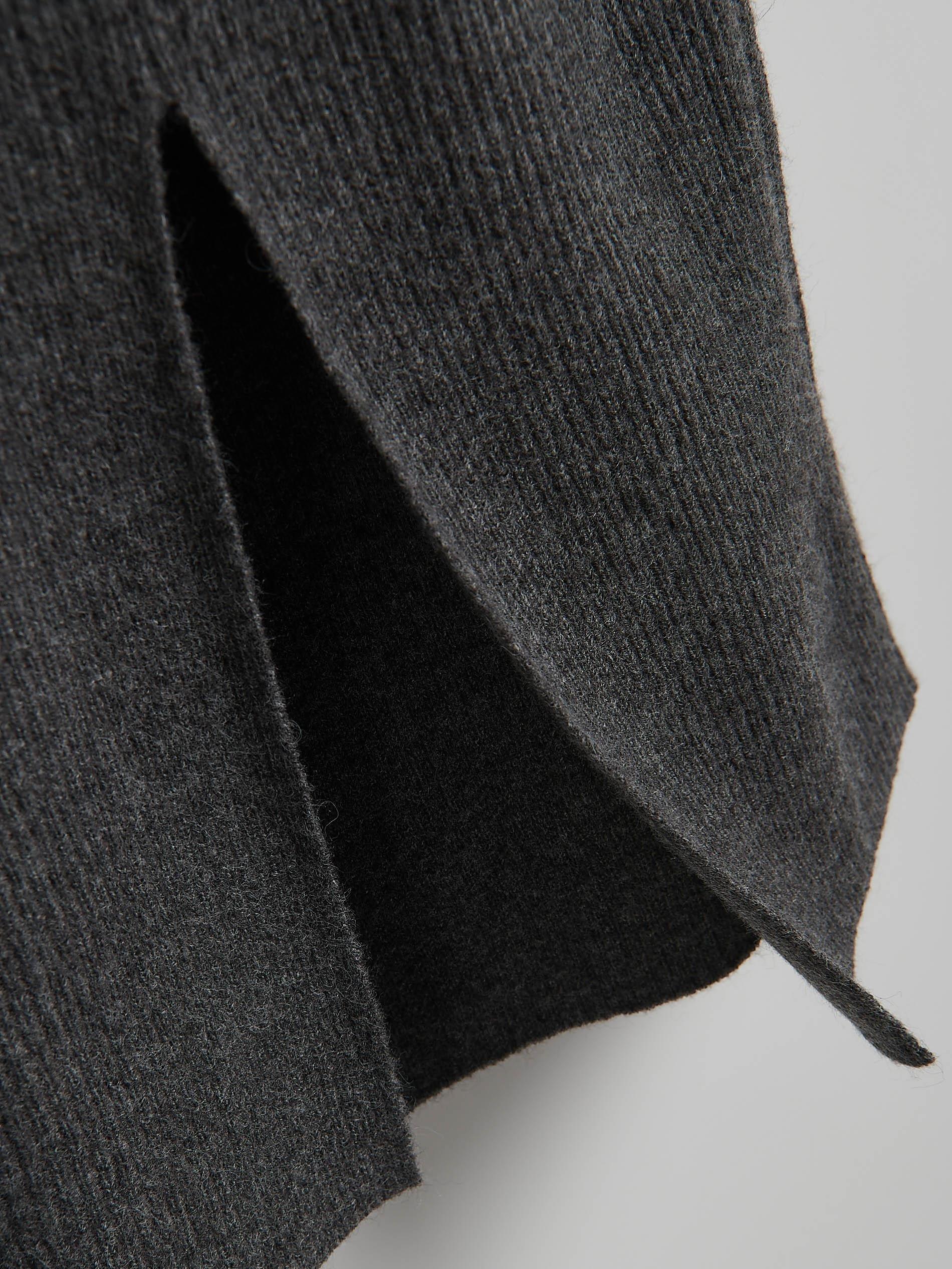 Grey Detailed Midi Skirt, Grey, large image number 5