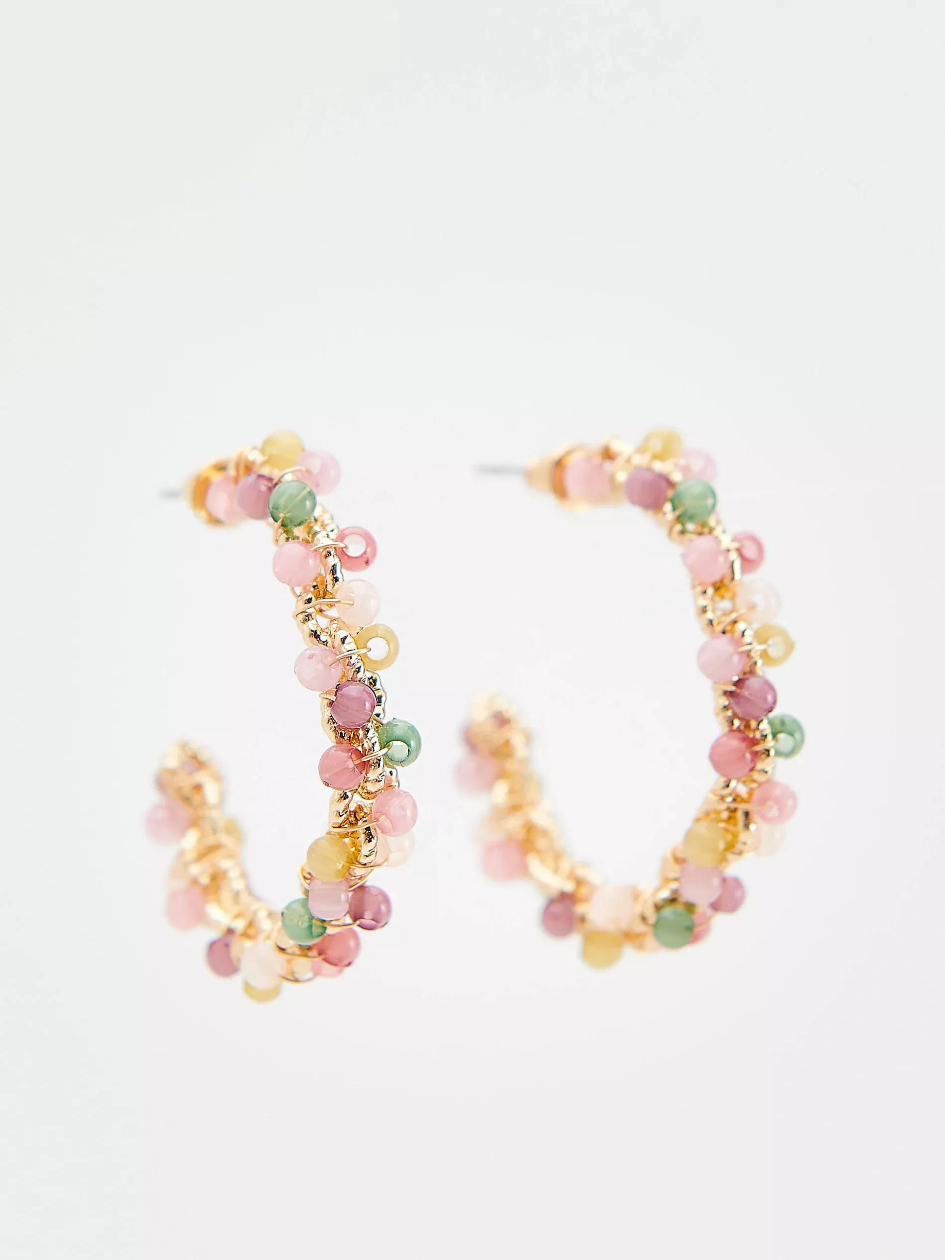 Multicolour Drop Earrings, Multicolor, large image number 0