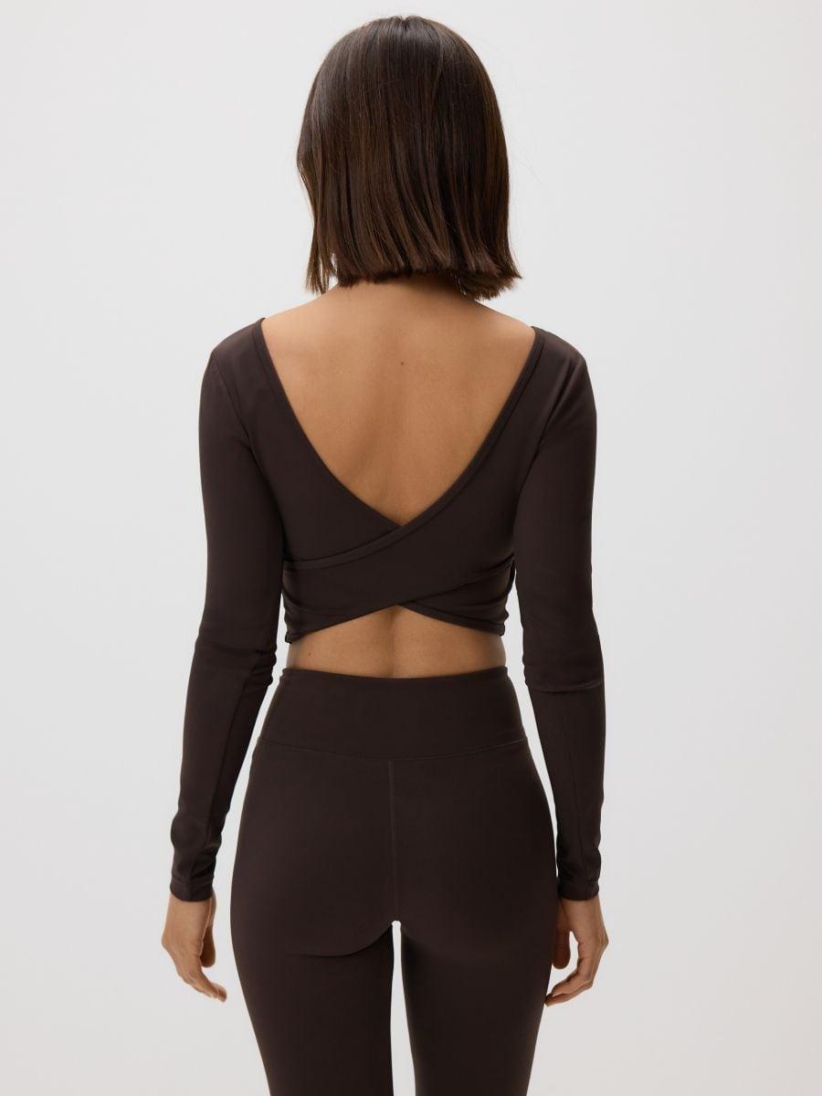 Brown Blouse, Brown, large image number 2