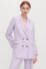 Reserved - Purple Double-Breasted Suit Blazer, Women