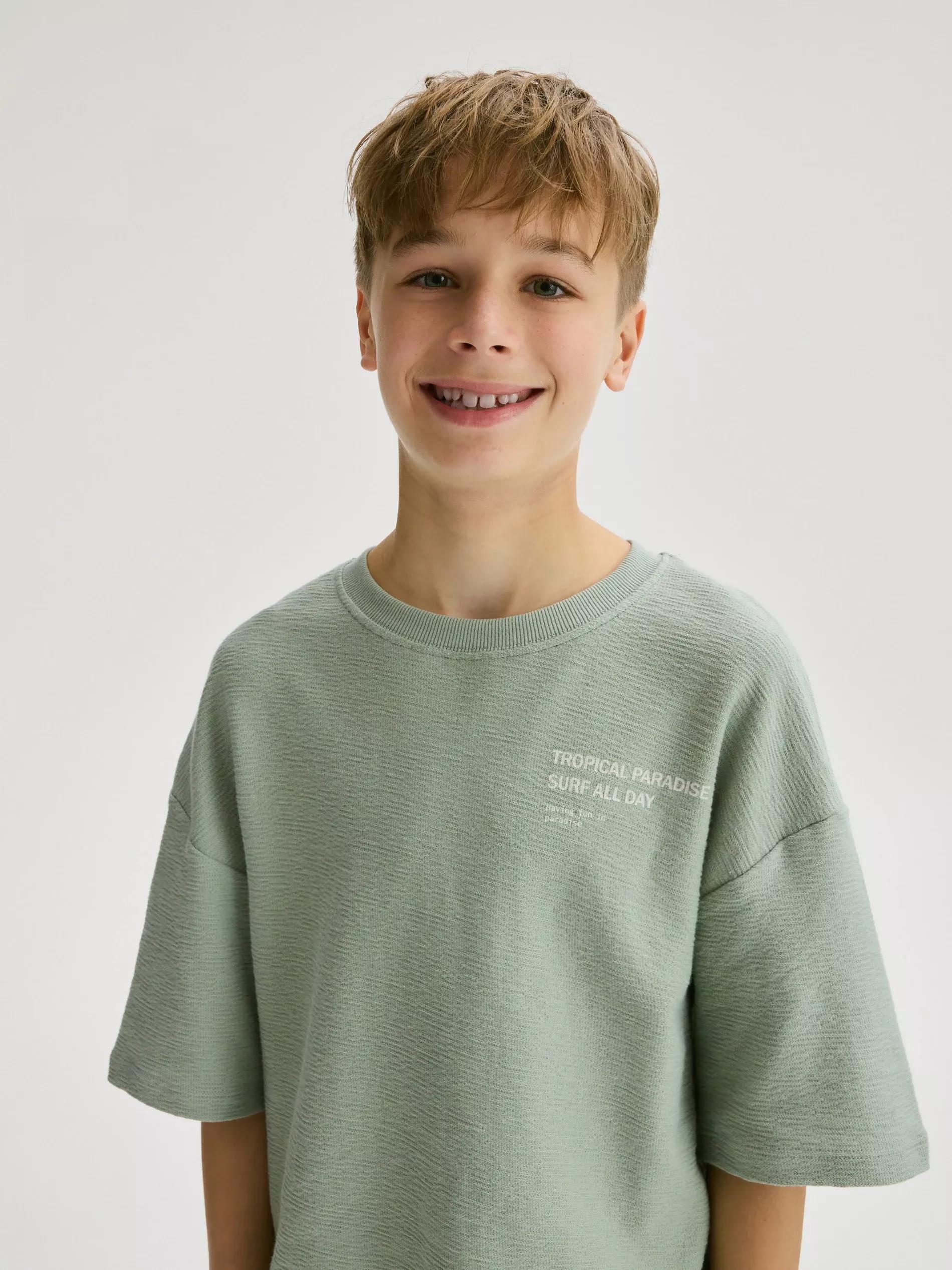 Green Oversized T-Shirt, , large image number 4