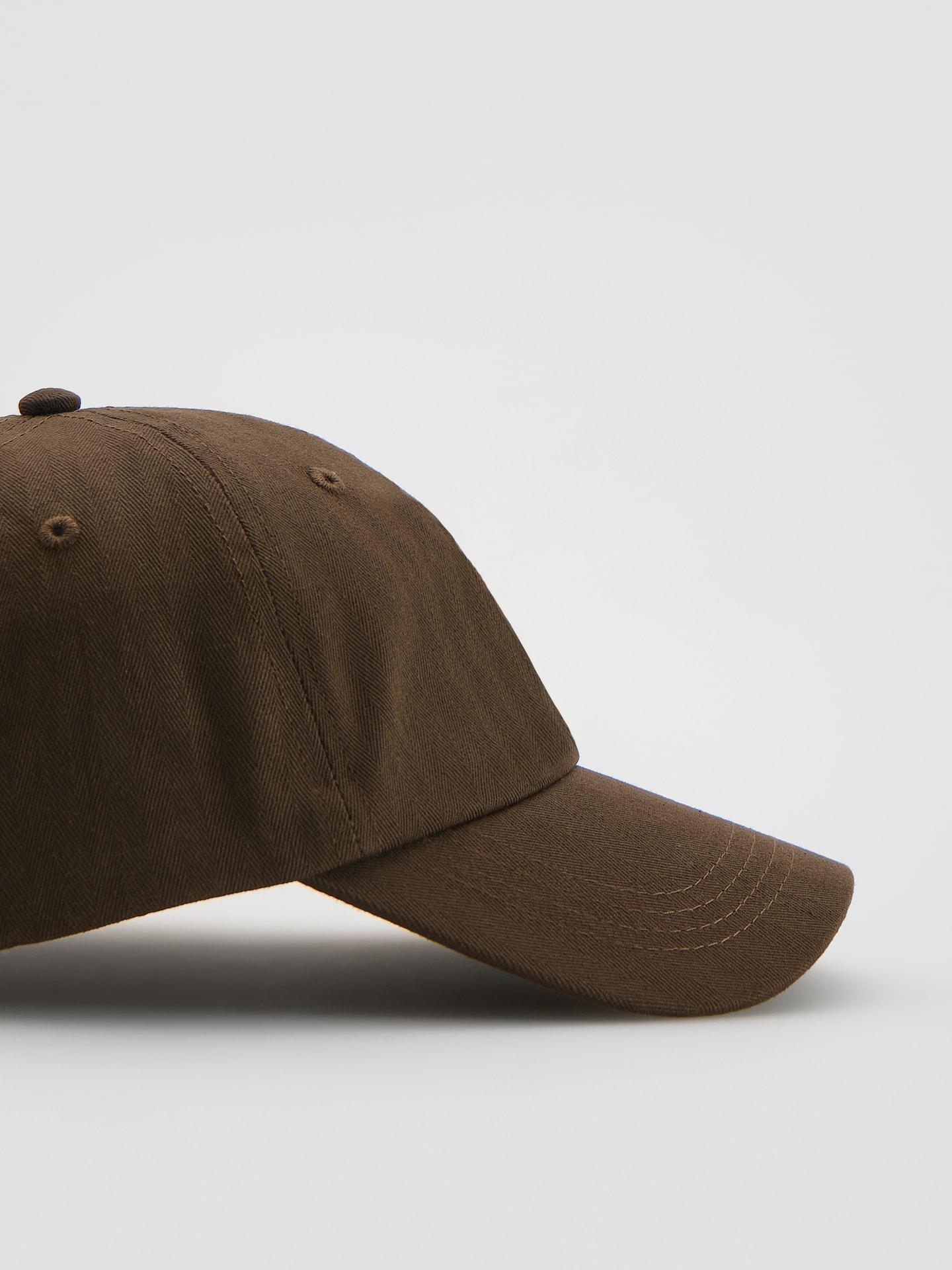 Brown Cotton Baseball Cap, Brown, large image number 3