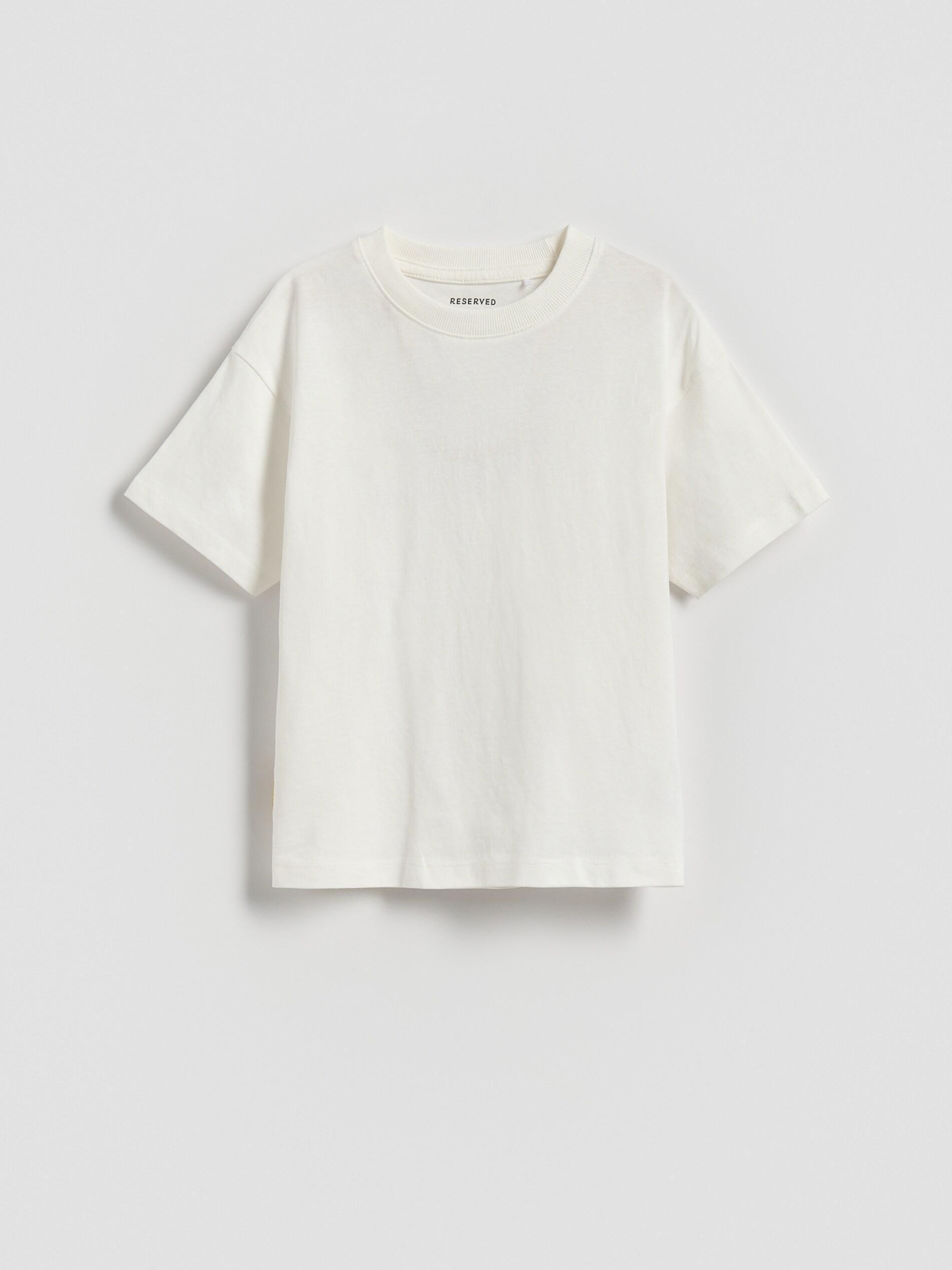 Beige Cotton T-Shirt 3 Pack, Ivory, medium