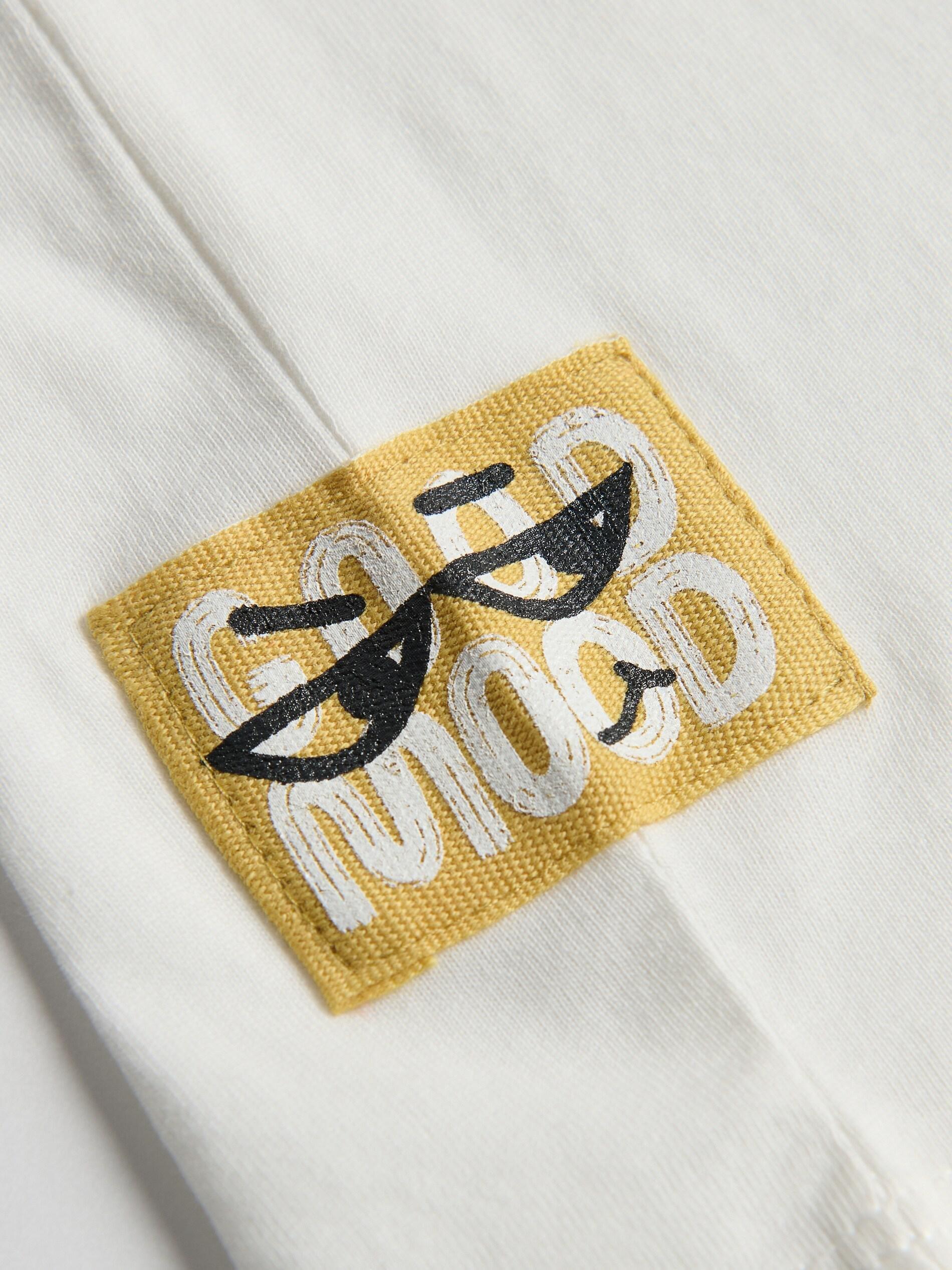 Beige Cotton T-Shirt 3 Pack, Ivory, large image number 4