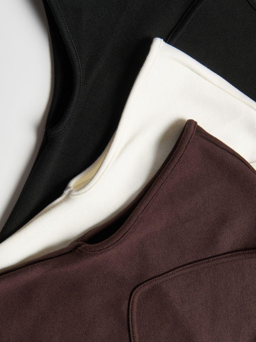 Brown T-Shirt With Viscose Blend, Brown, medium