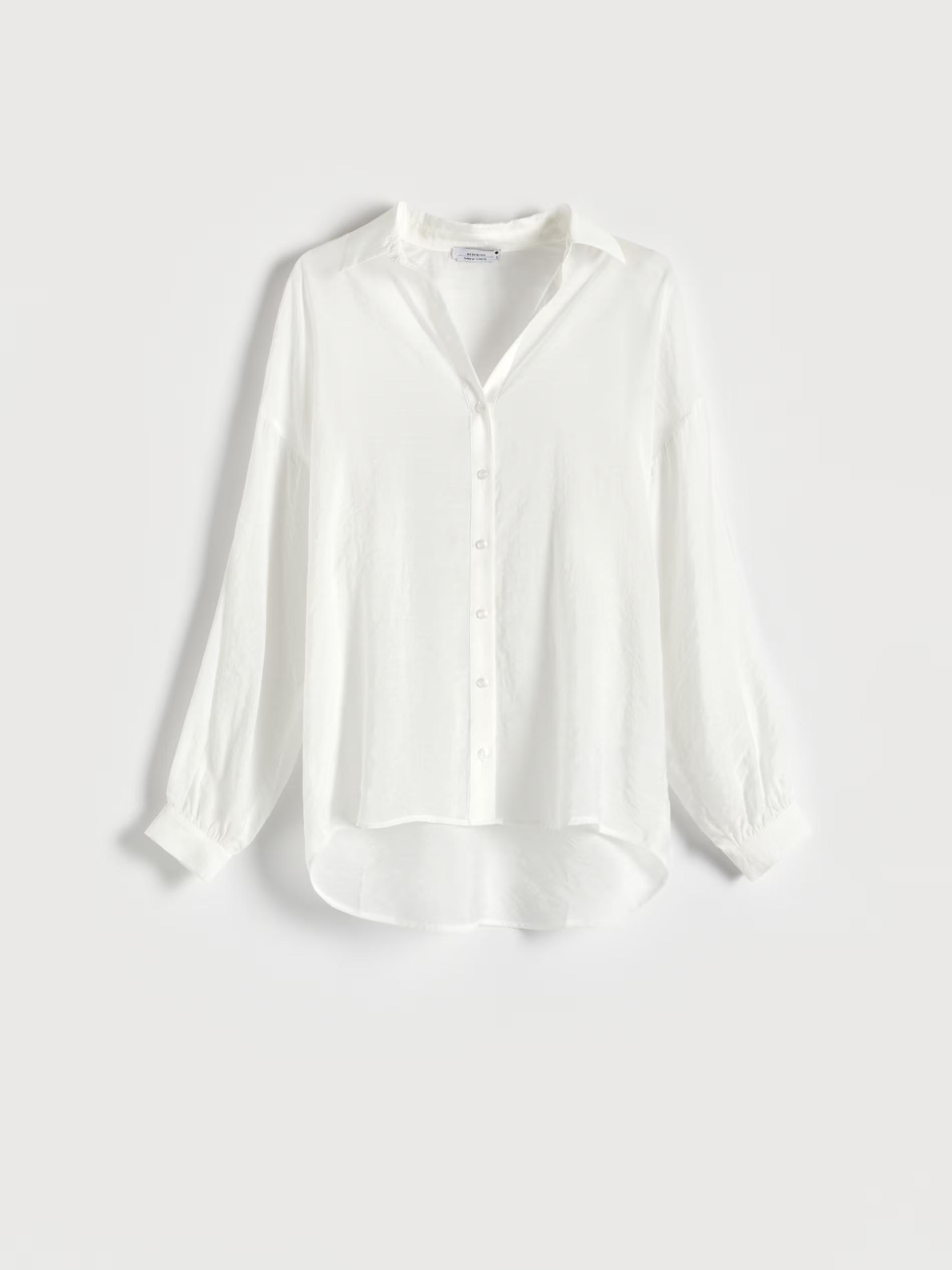 White Viscose Shirt, , large image number 2