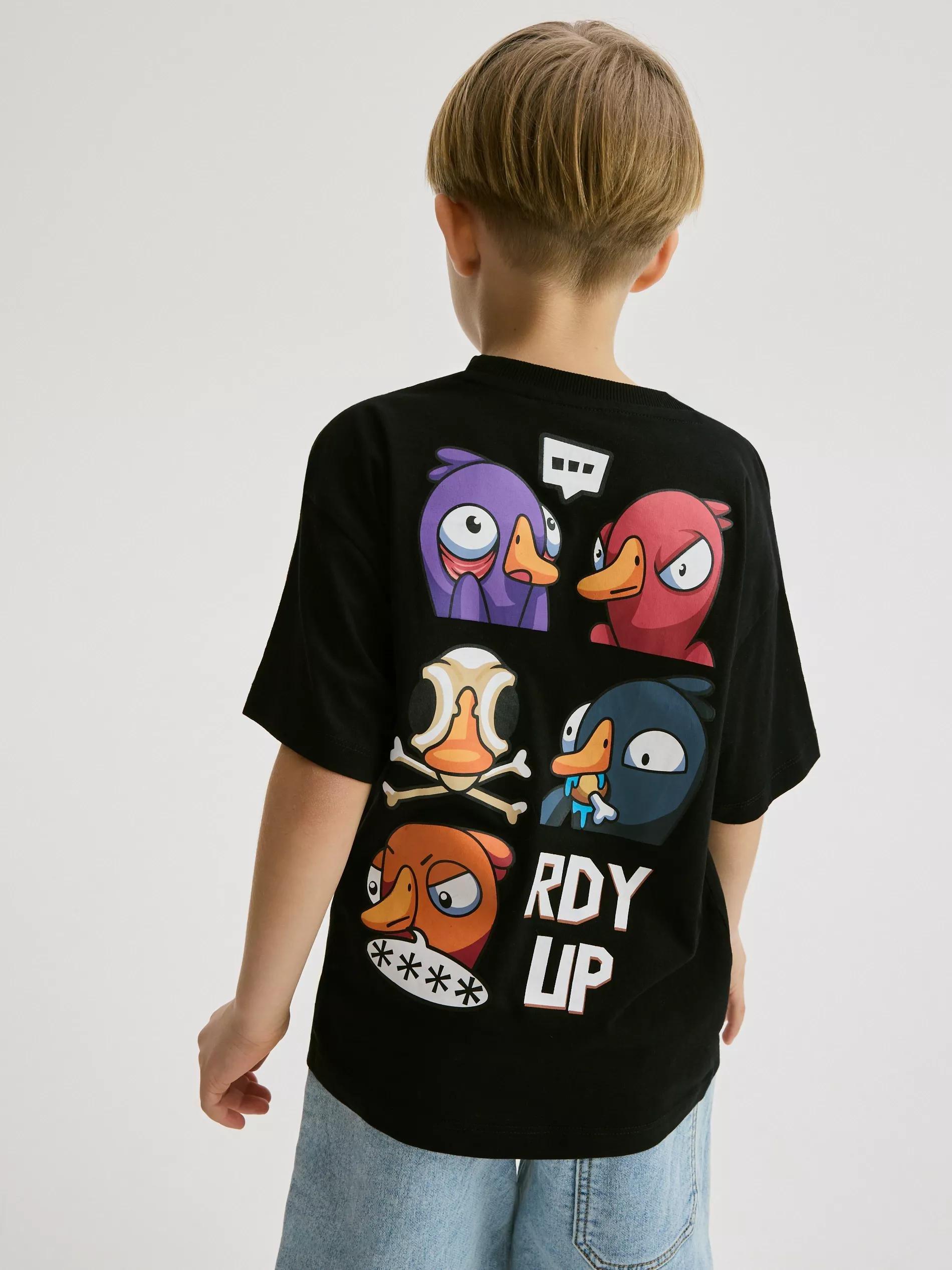Black T-Shirt, Kids Boy, , large image number 3