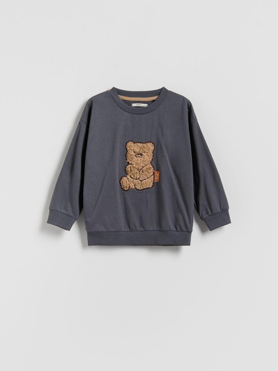 Grey T-Shirt, Kids Unisex, Grey, medium