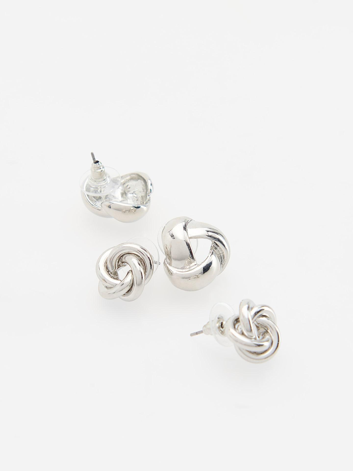 Silver Earring Set 2-Pack, Silver, medium