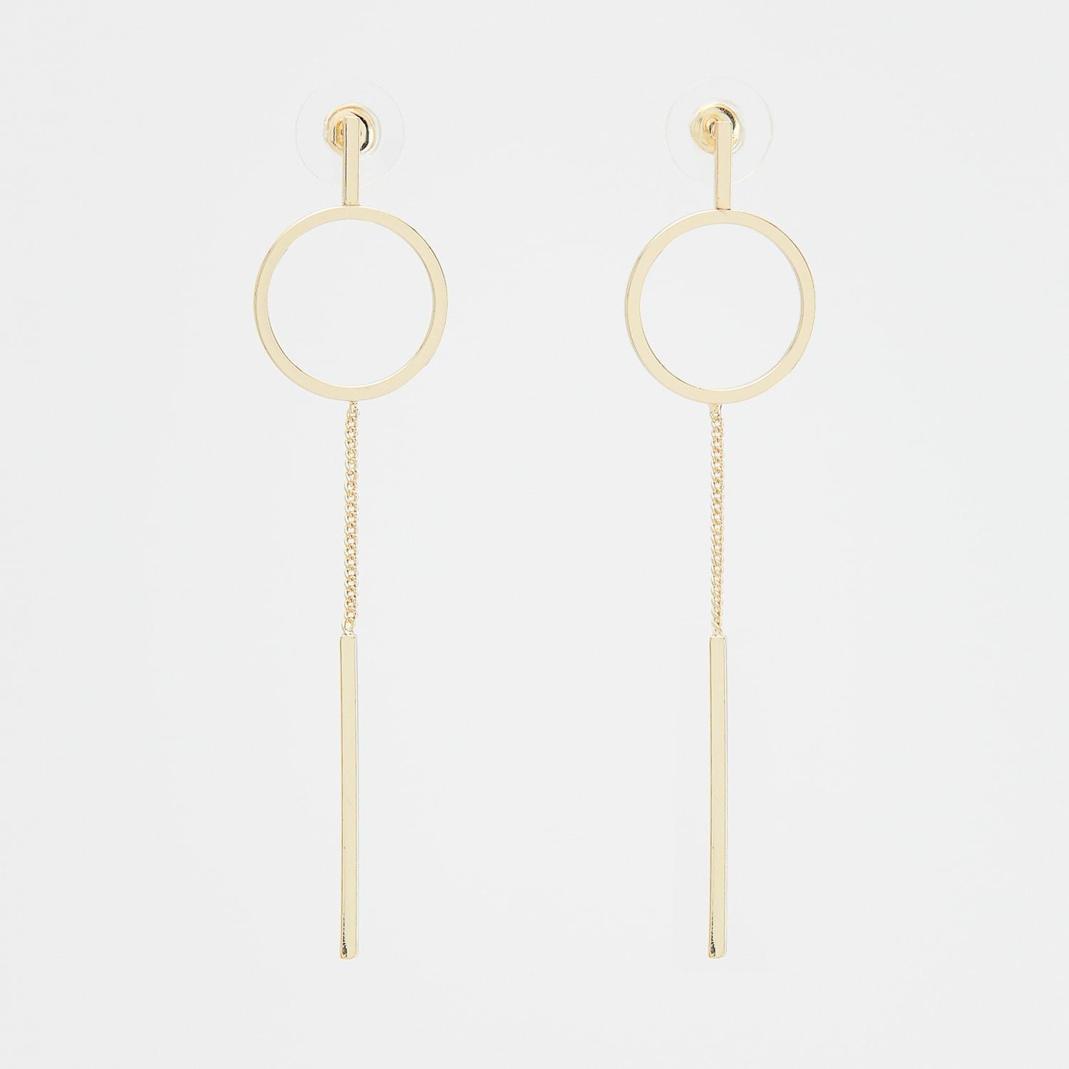 Reserved - Golden Dangle Earrings