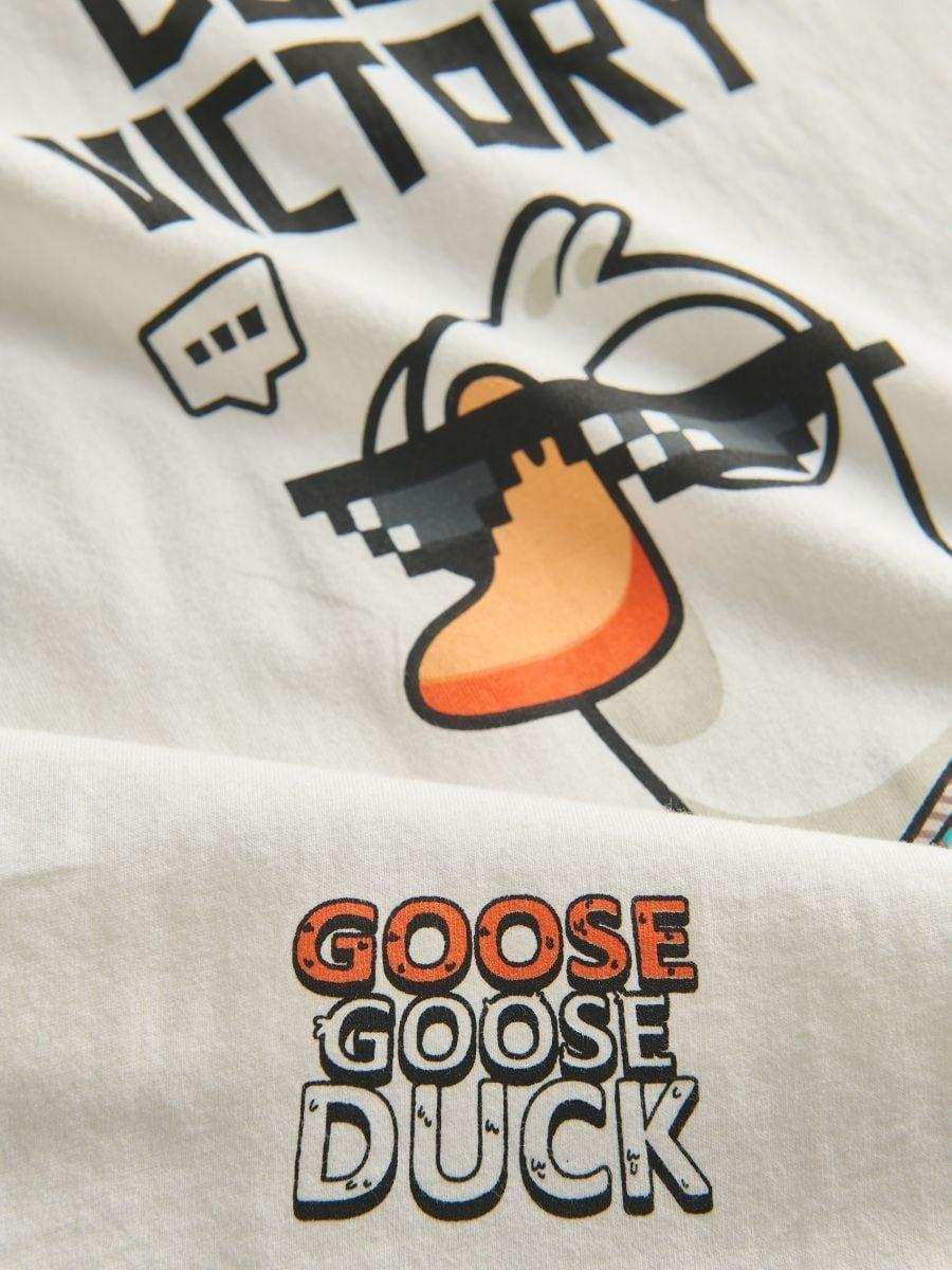 Cream Goose Goose Ducks T-Shirt, , large image number 2