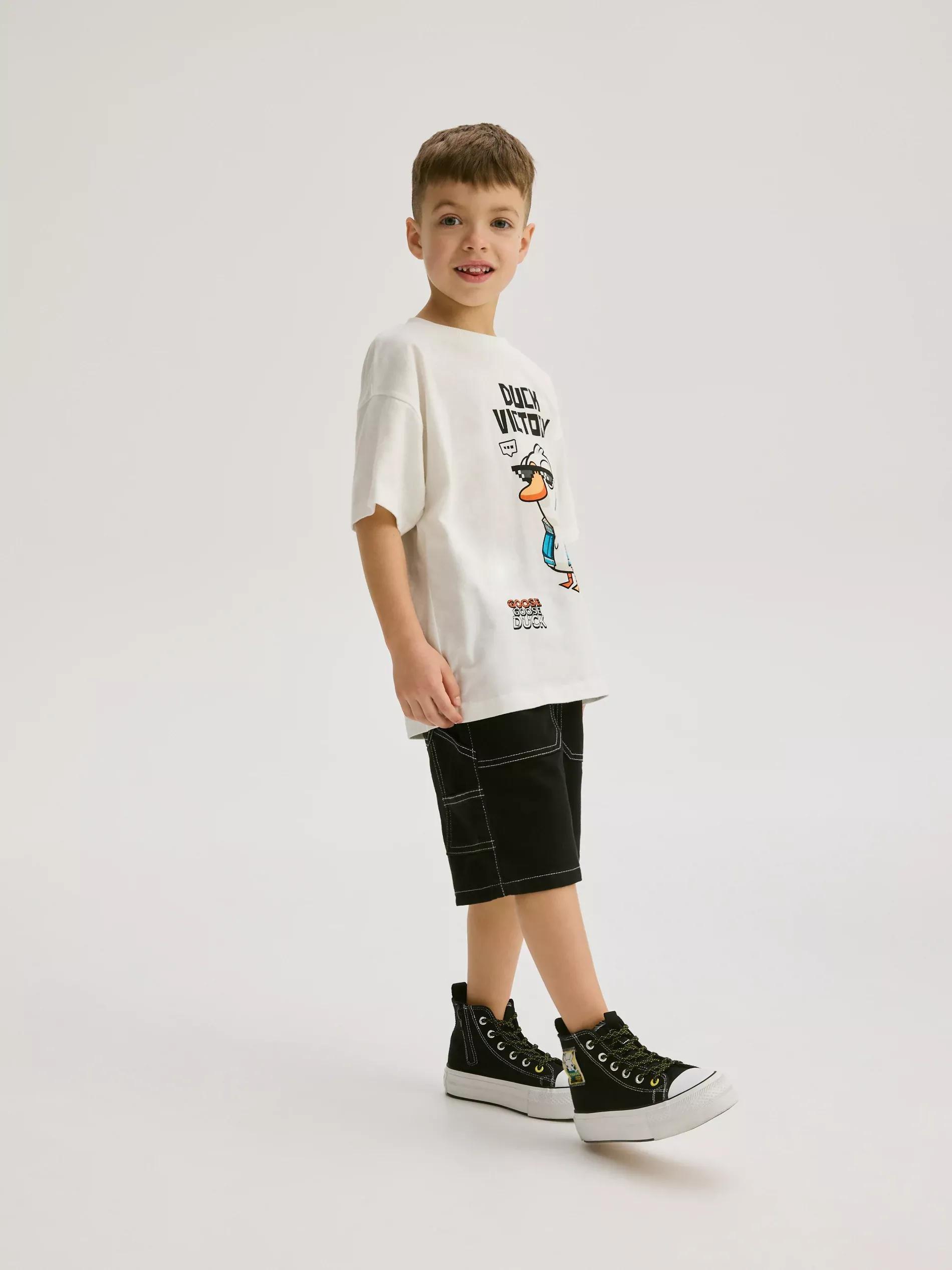 Cream Goose Goose Ducks T-Shirt, Ivory, large image number 3