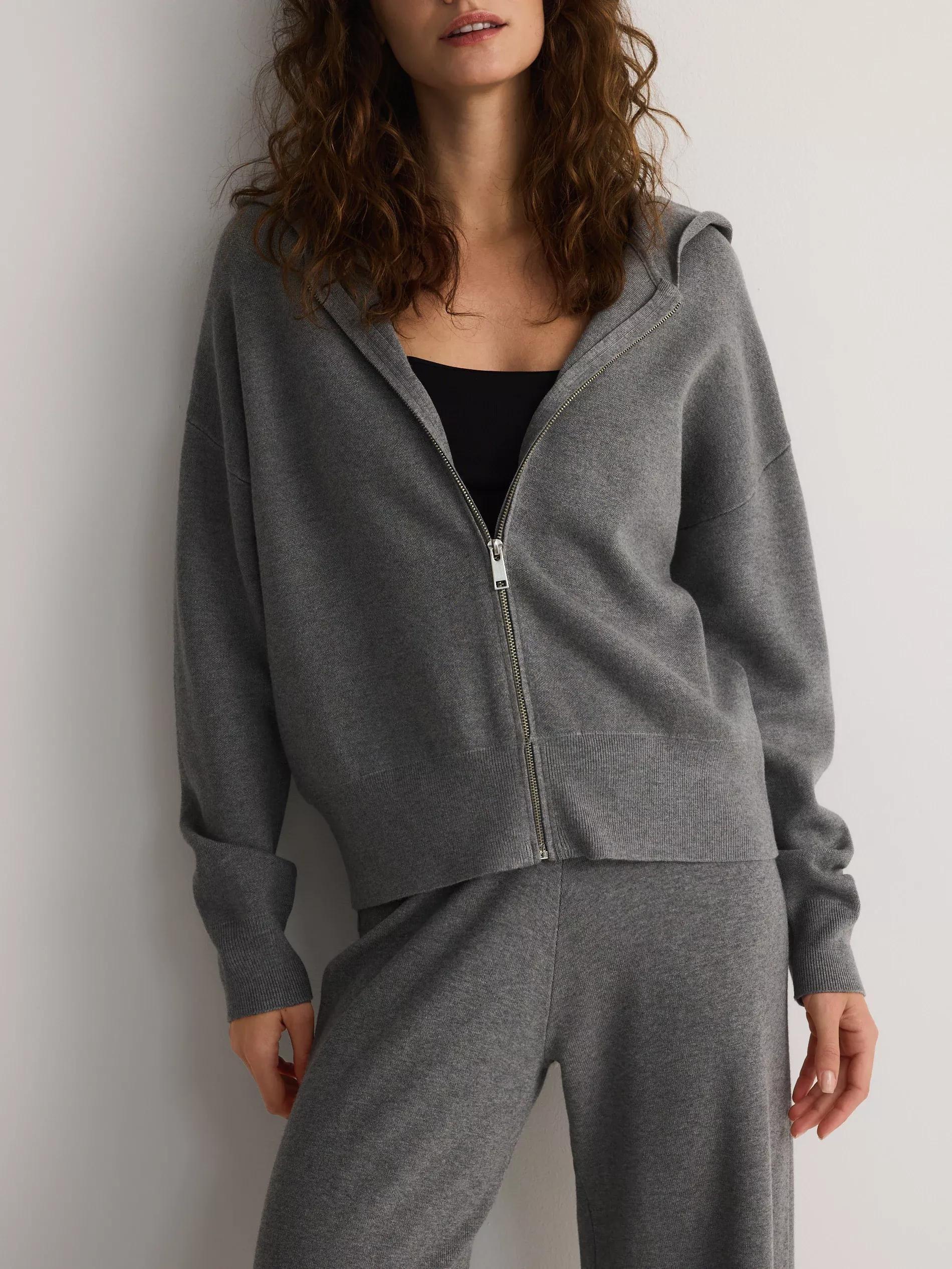 Grey Zip-Up Hoodie, , large image number 0