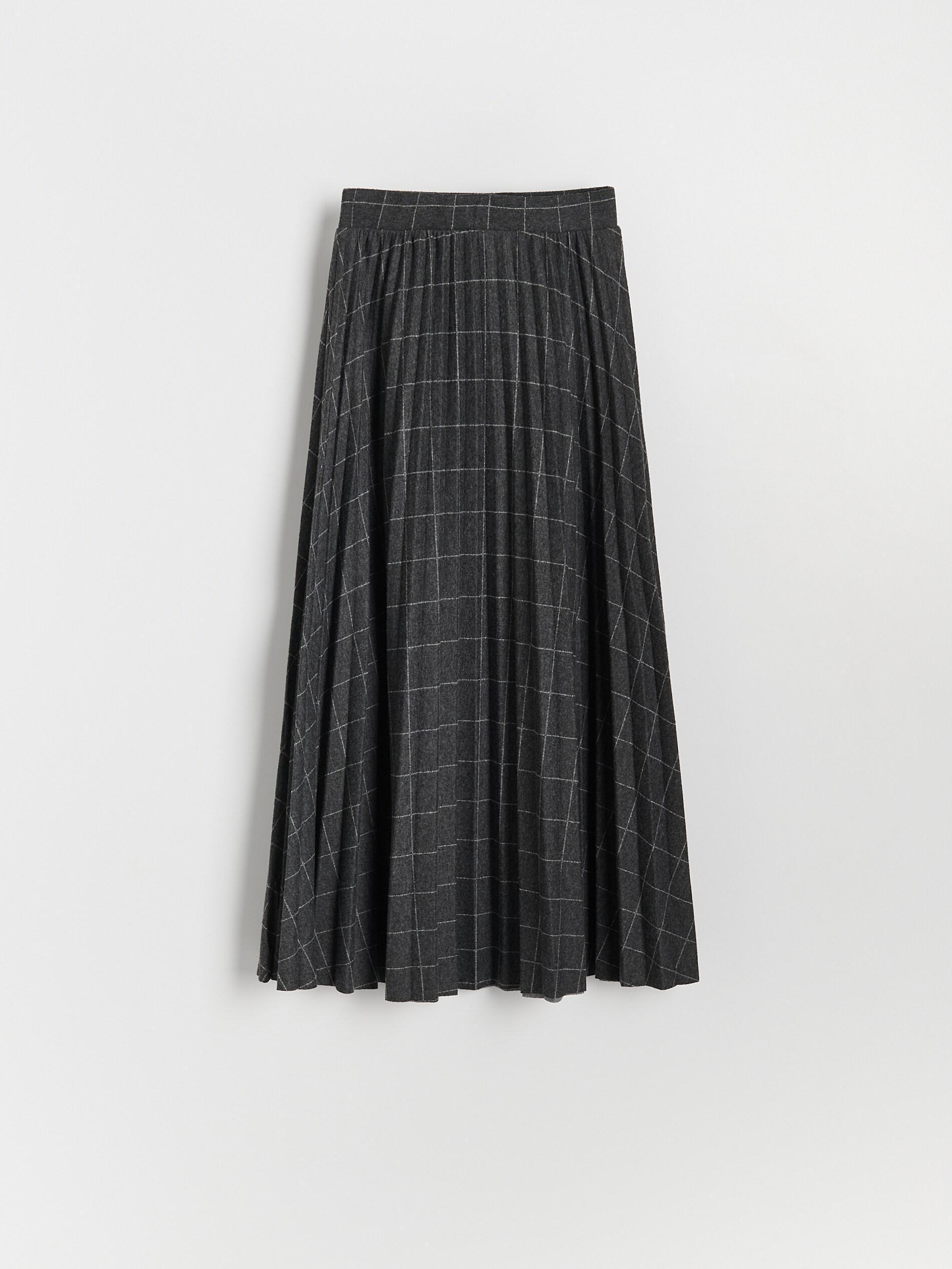 Dark Grey Pleated Skirt, Women, , large image number 3