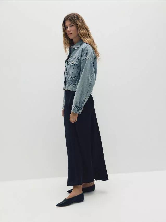 Black Maxi Skirt, , large image number 0