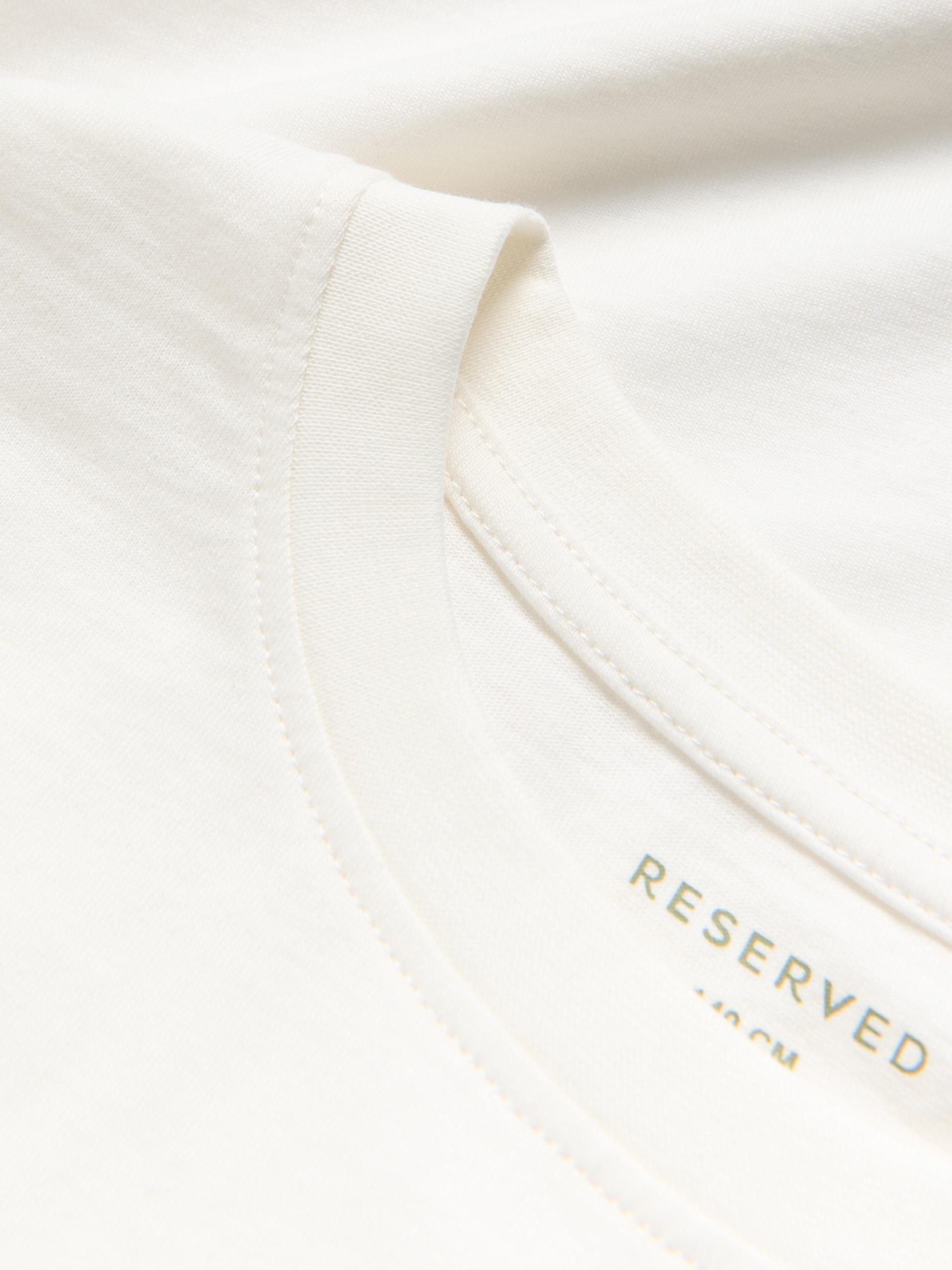 CREAM Cotton T-shirt, Ivory, large image number 2