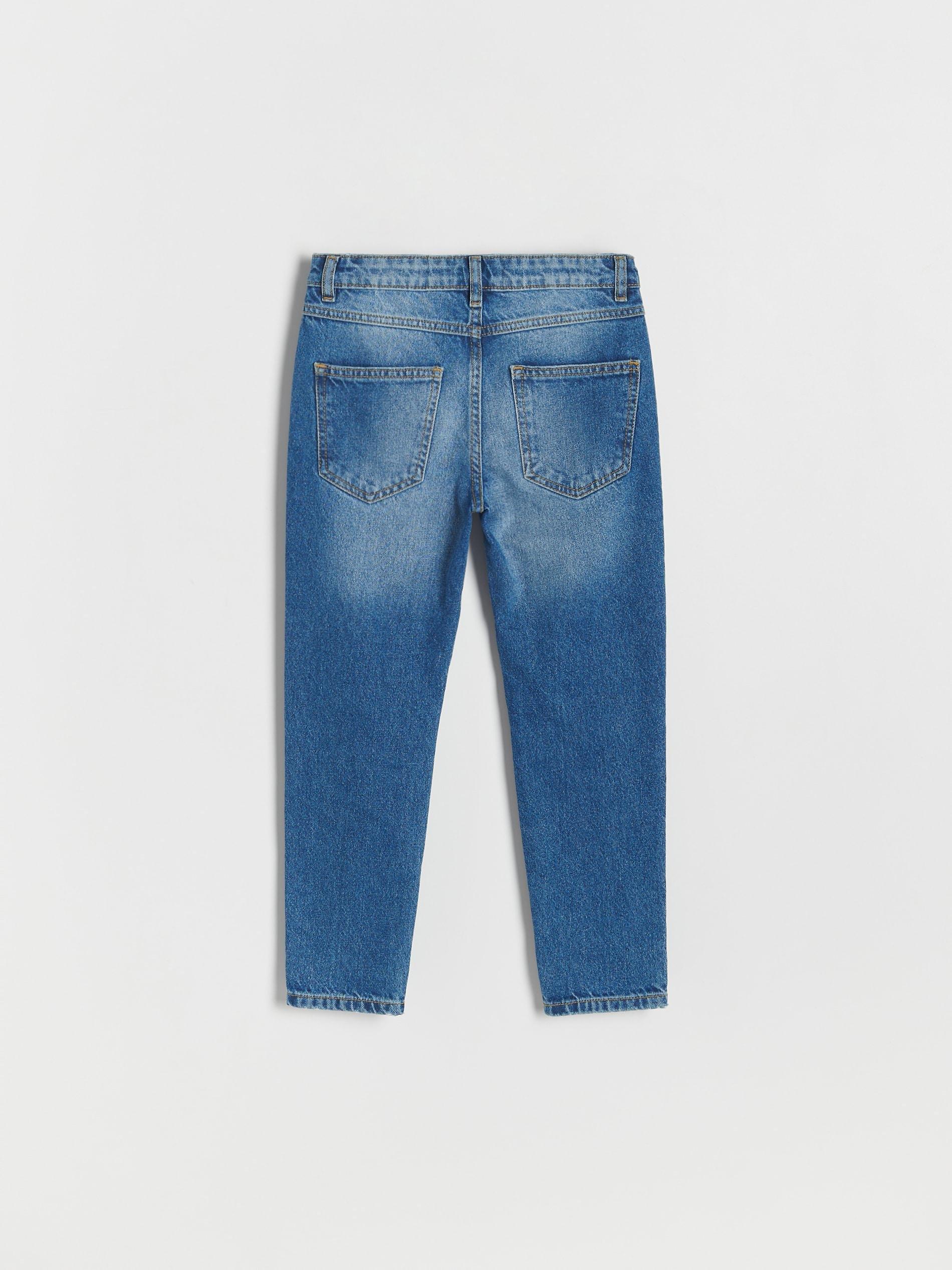 Blue Distressed Boyfriend Jeans, Kids Girls, , large image number 5