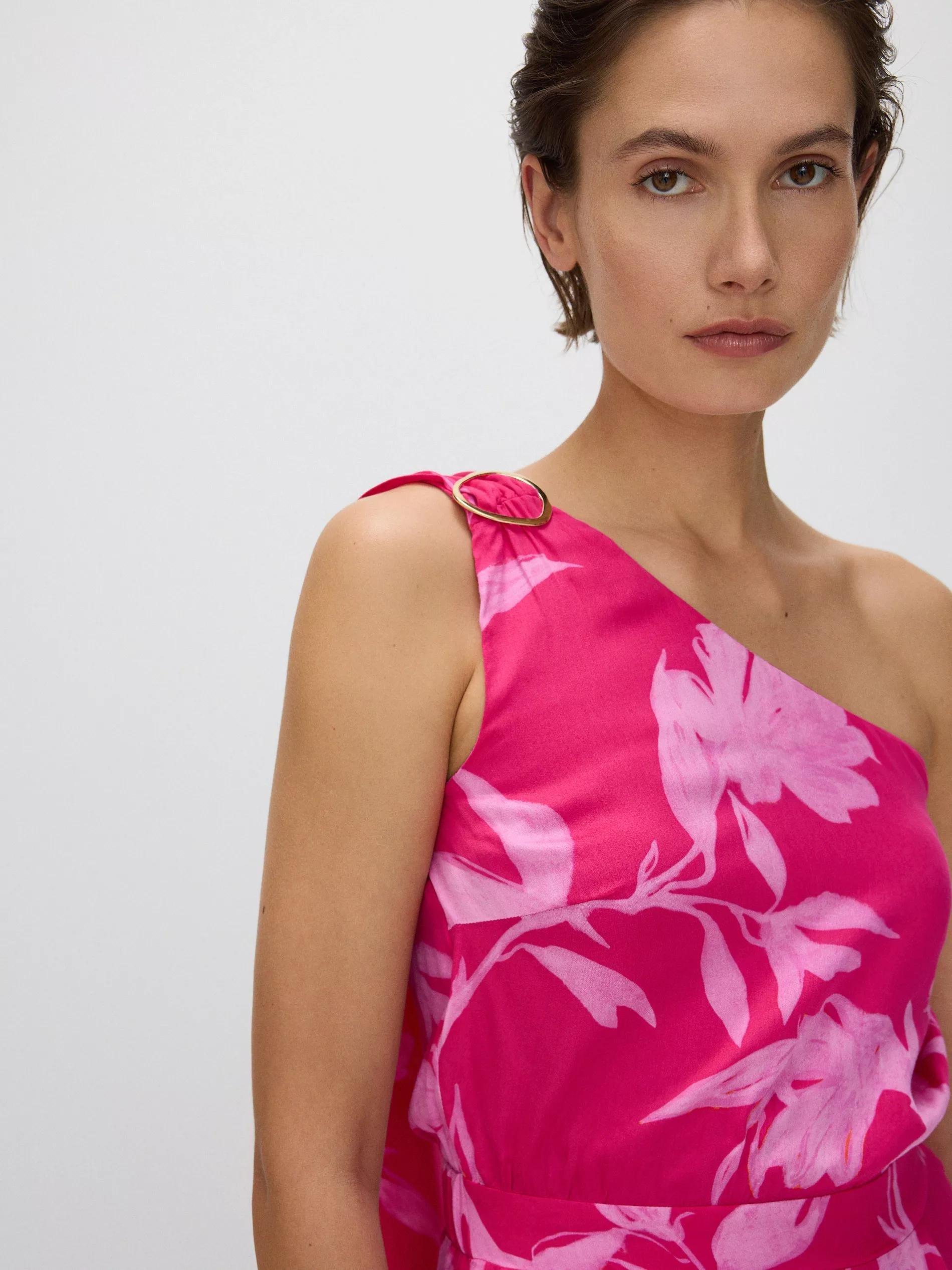 Multicolour Printed Wide Leg Jumpsuit, , large image number 4