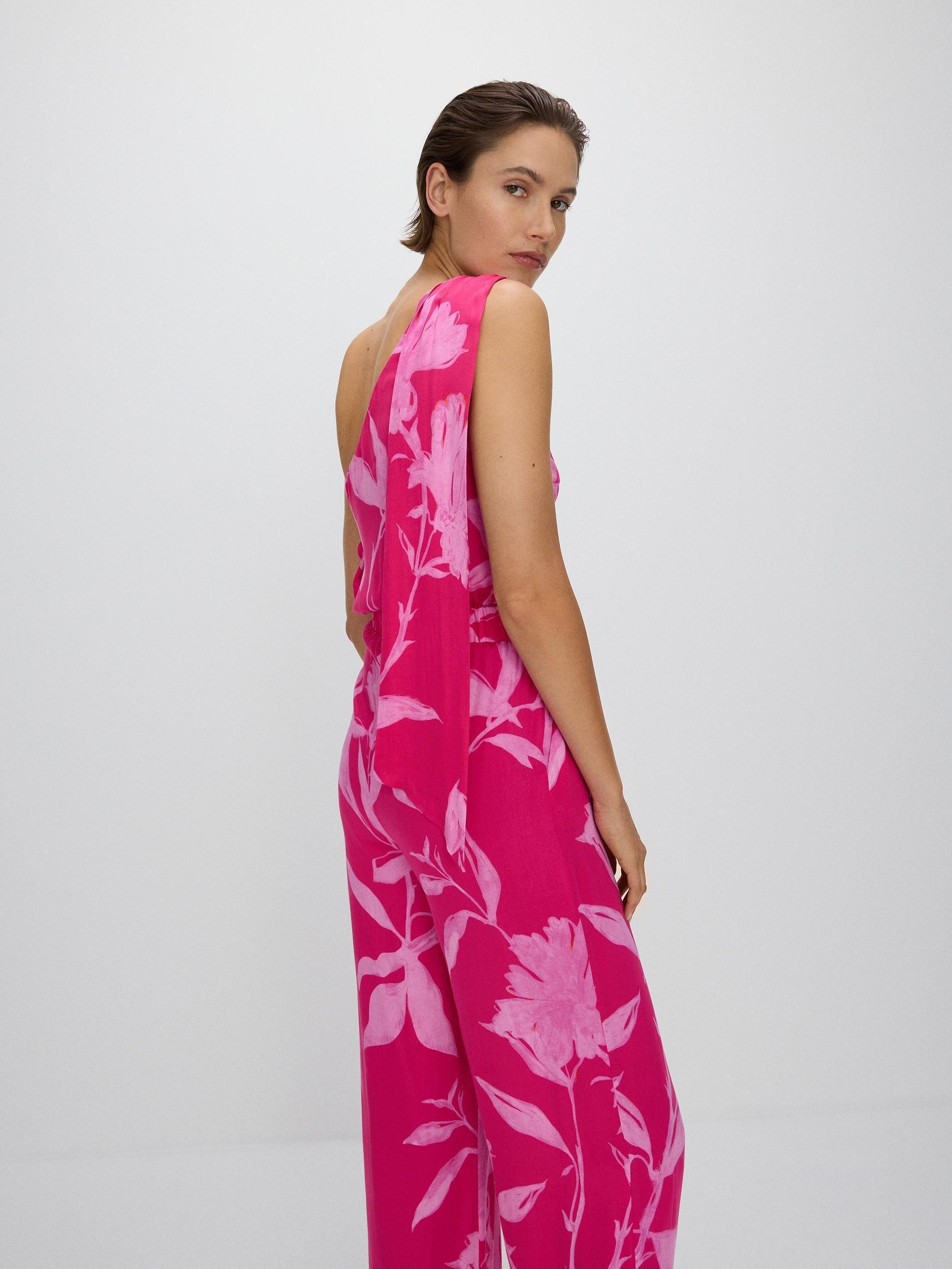 Multicolour Printed Wide Leg Jumpsuit, , large image number 6