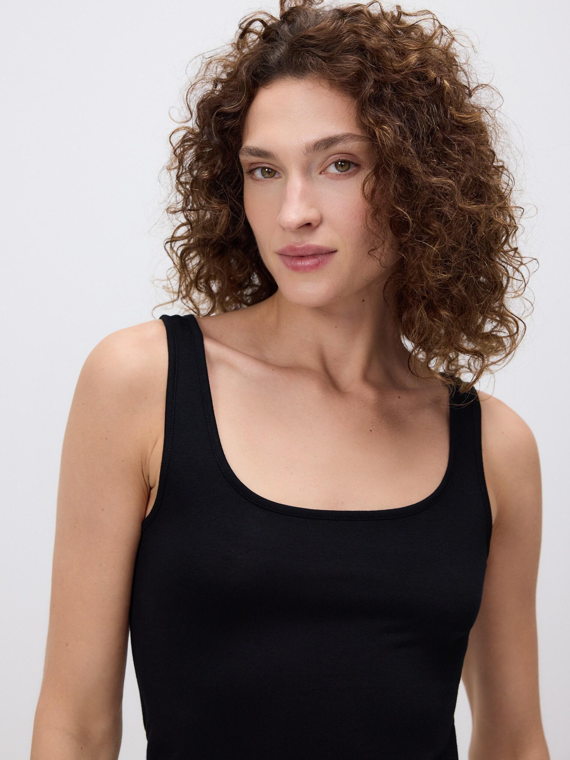 Black Two Piece Pyjama Set, Black, medium