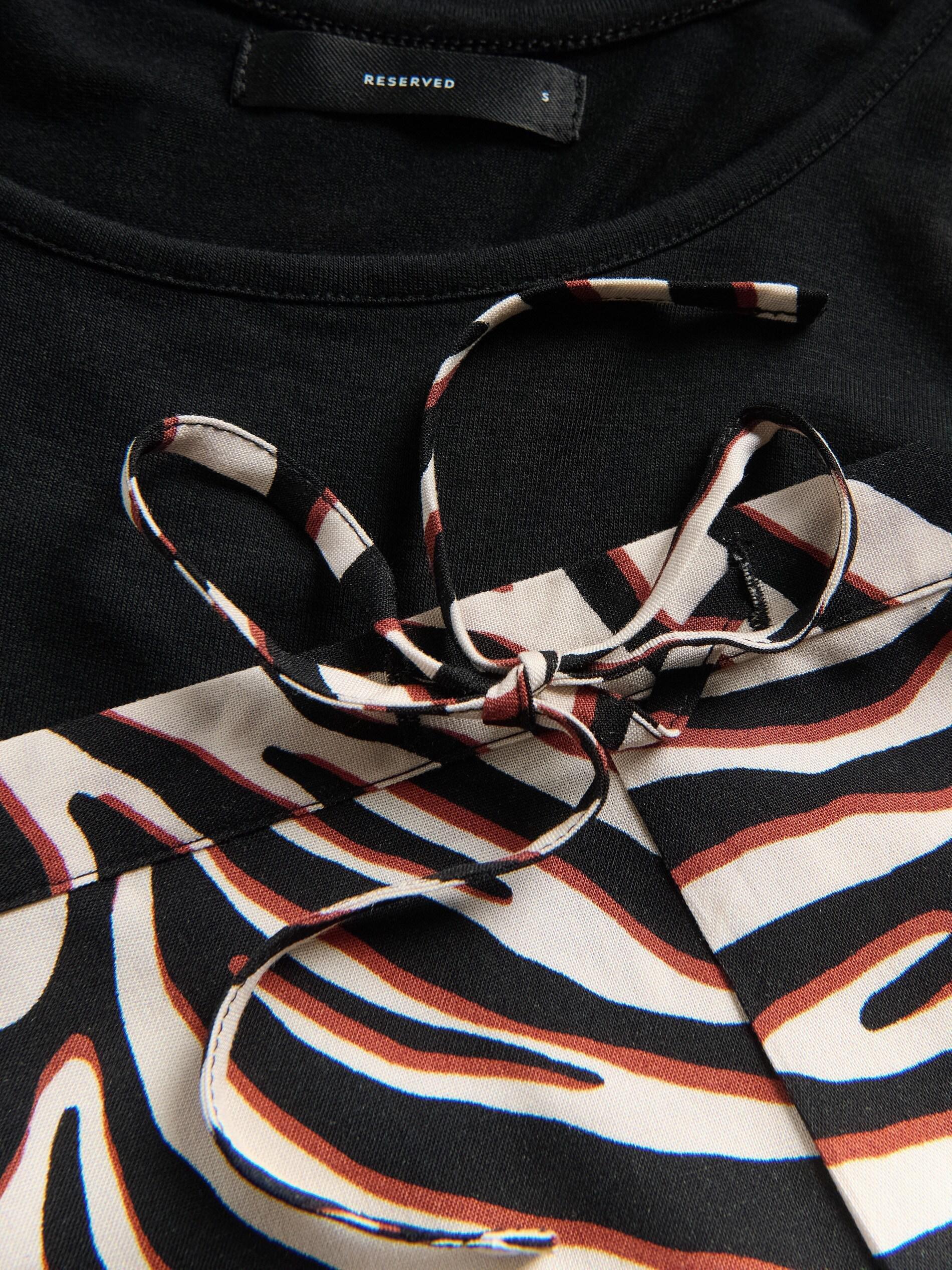 Black Two Piece Pyjama Set, Black, large image number 5