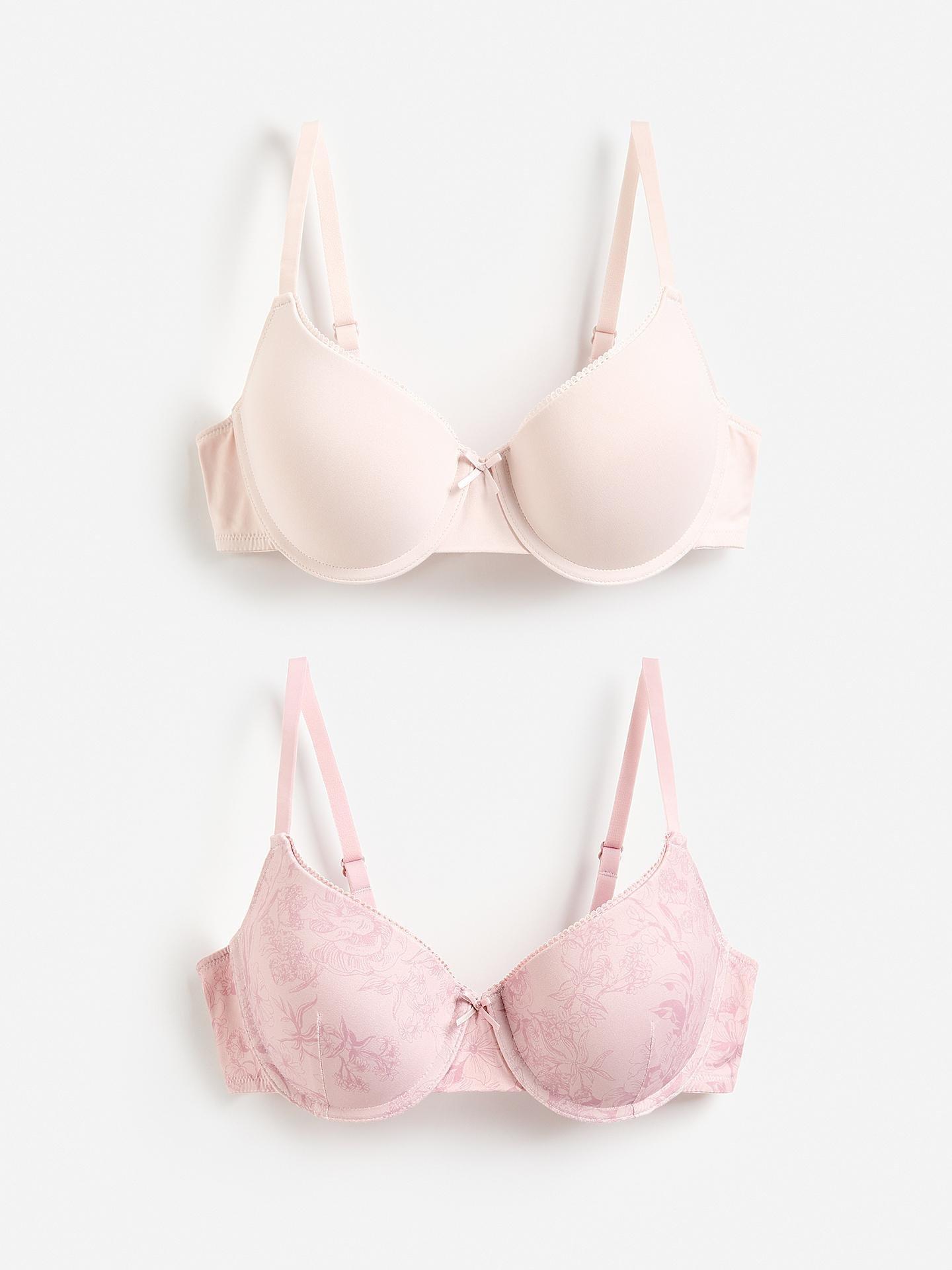 Pink Push Up Bras 2 Pack, Pink, medium