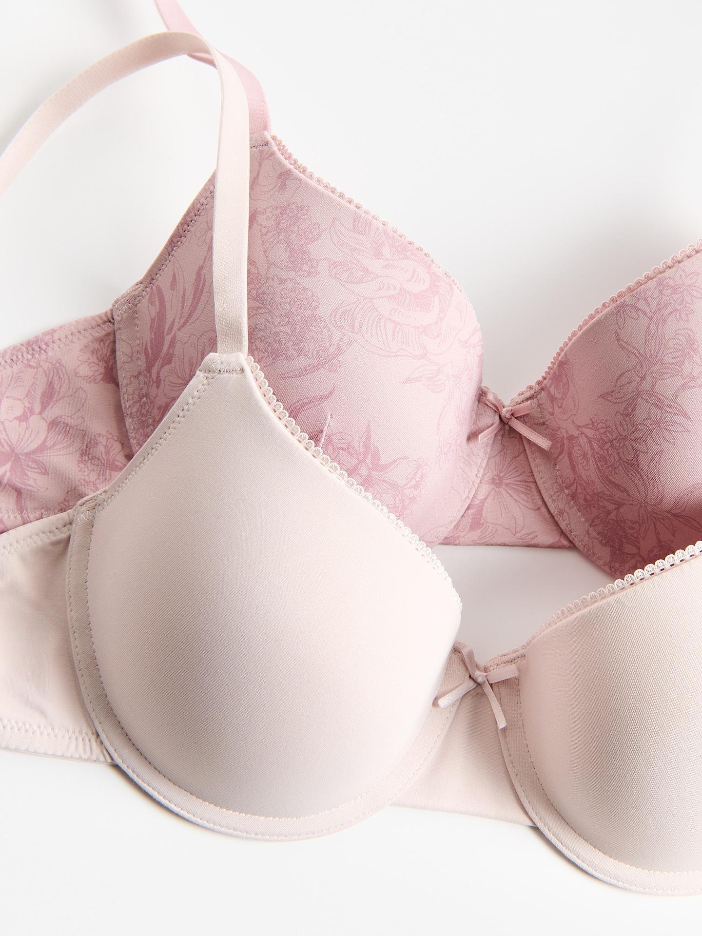 Pink Push Up Bras 2 Pack, Pink, large image number 1