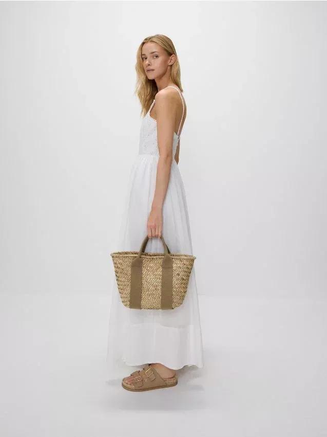 White Short Sleeve Dress, , large image number 0