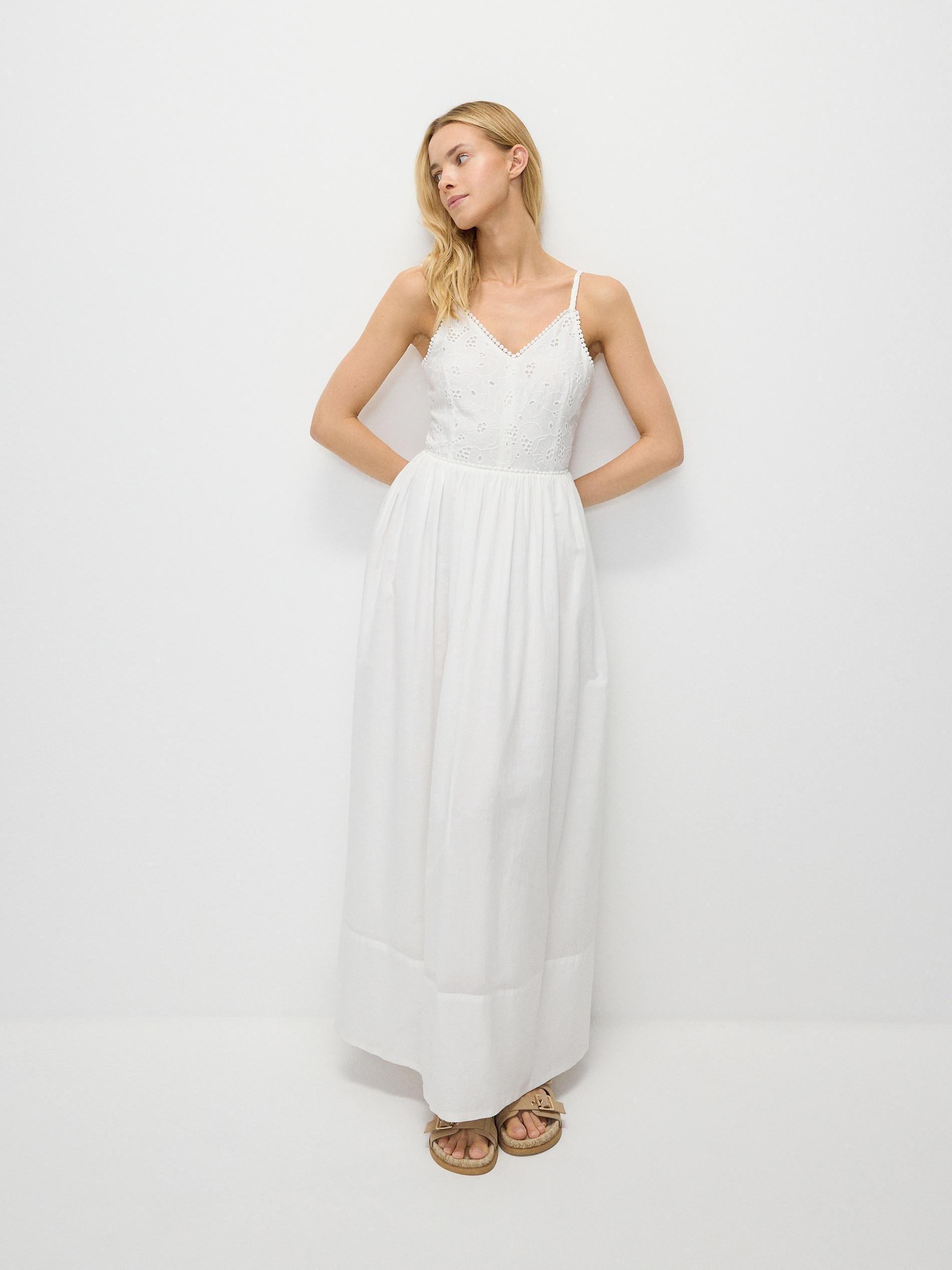 White Short Sleeve Dress, , large image number 5