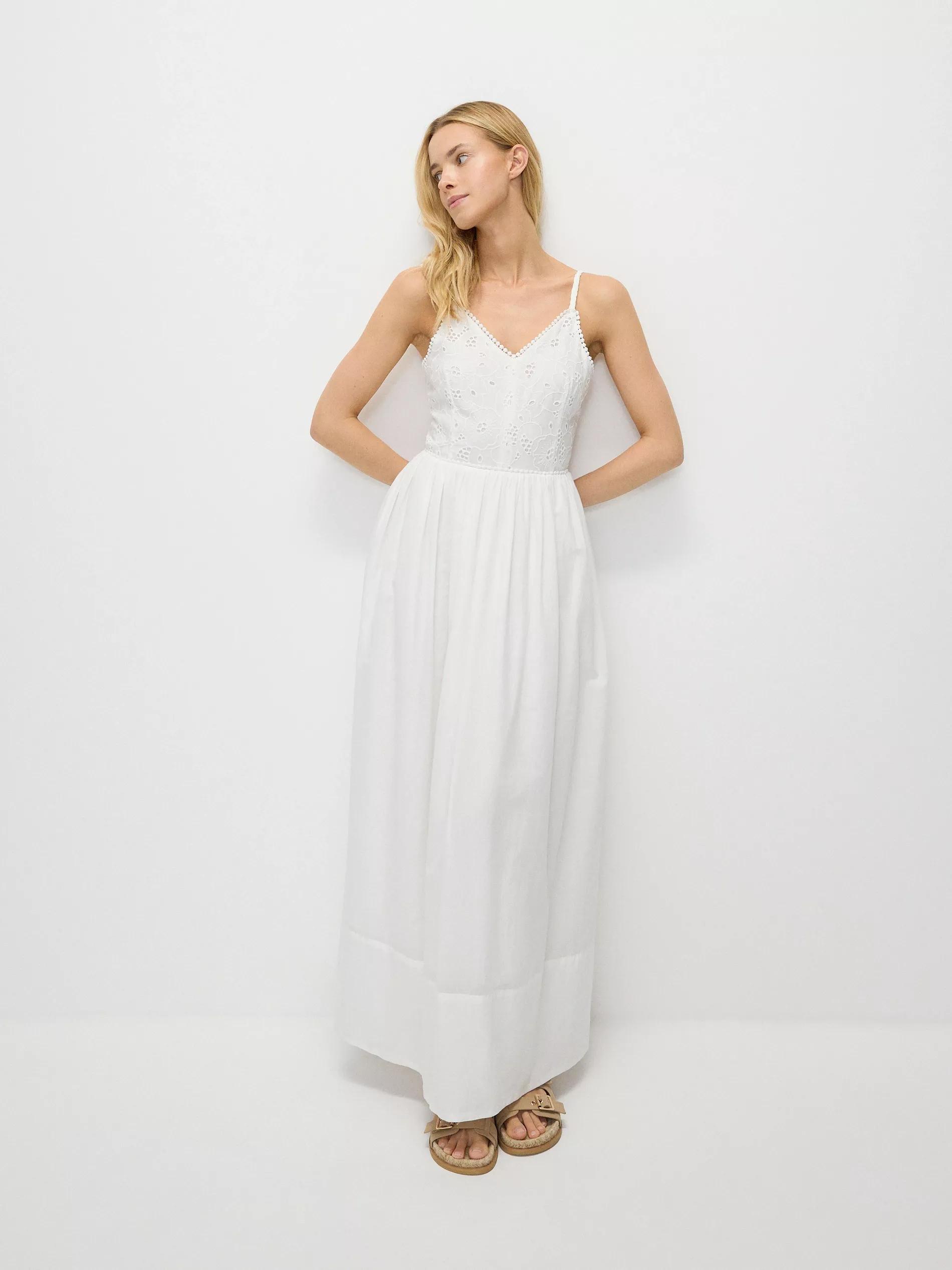 White Short Sleeve Dress, , large image number 6
