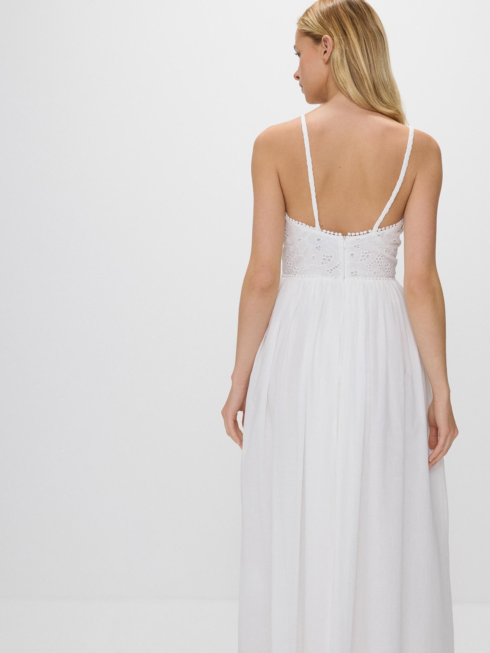 White Short Sleeve Dress, , large image number 7
