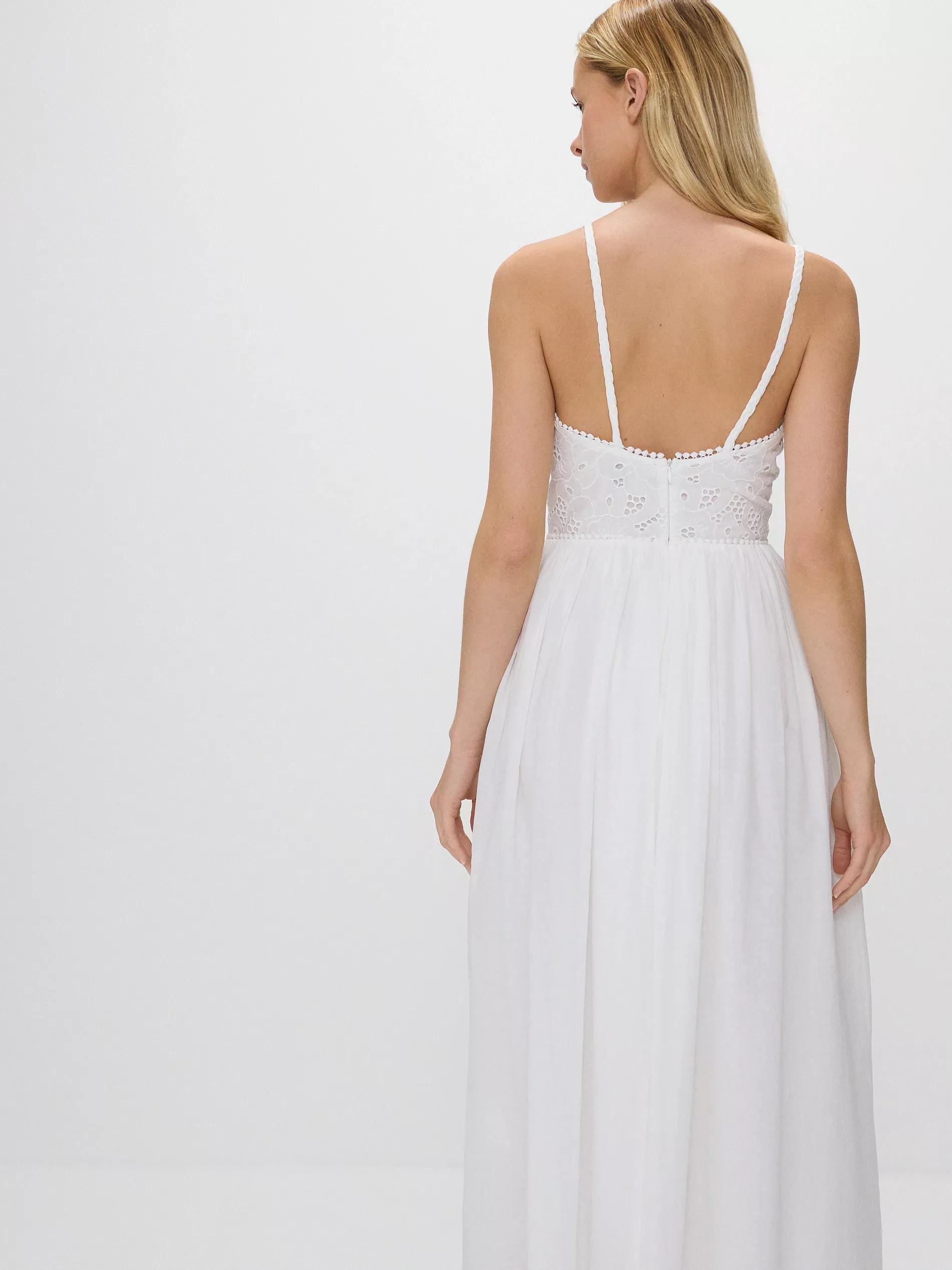 White Short Sleeve Dress, , large image number 8