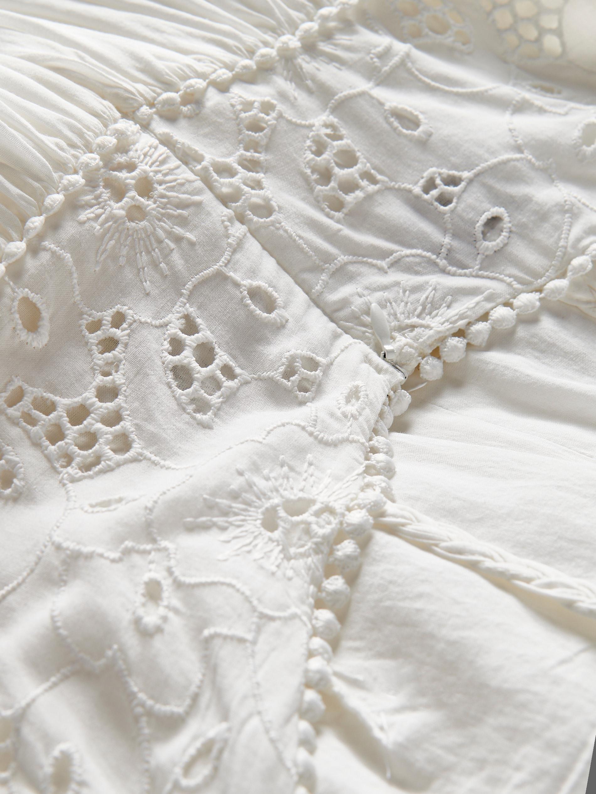 White Short Sleeve Dress, , large image number 11