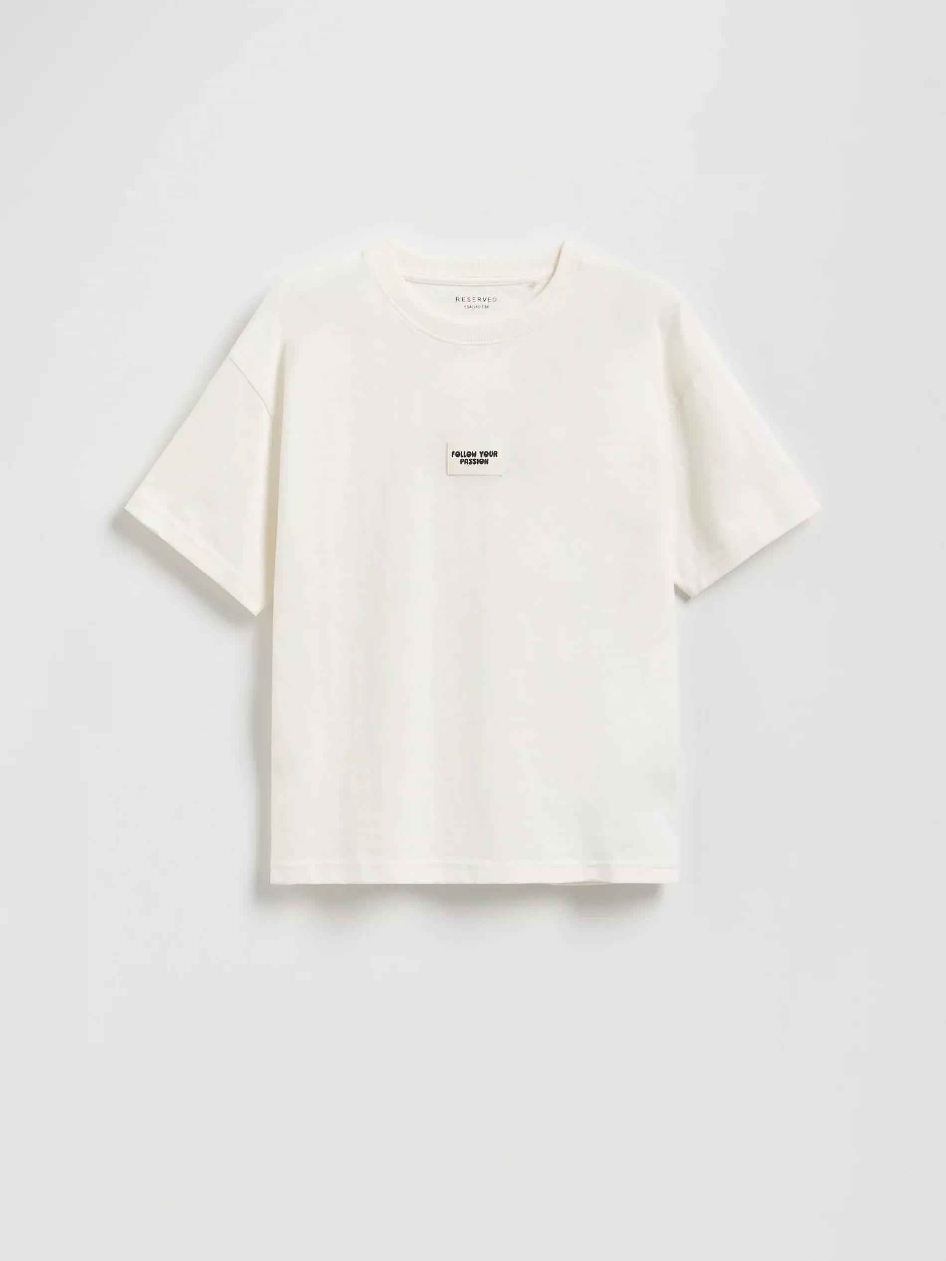 CREAM Cotton T-shirt, Ivory, medium