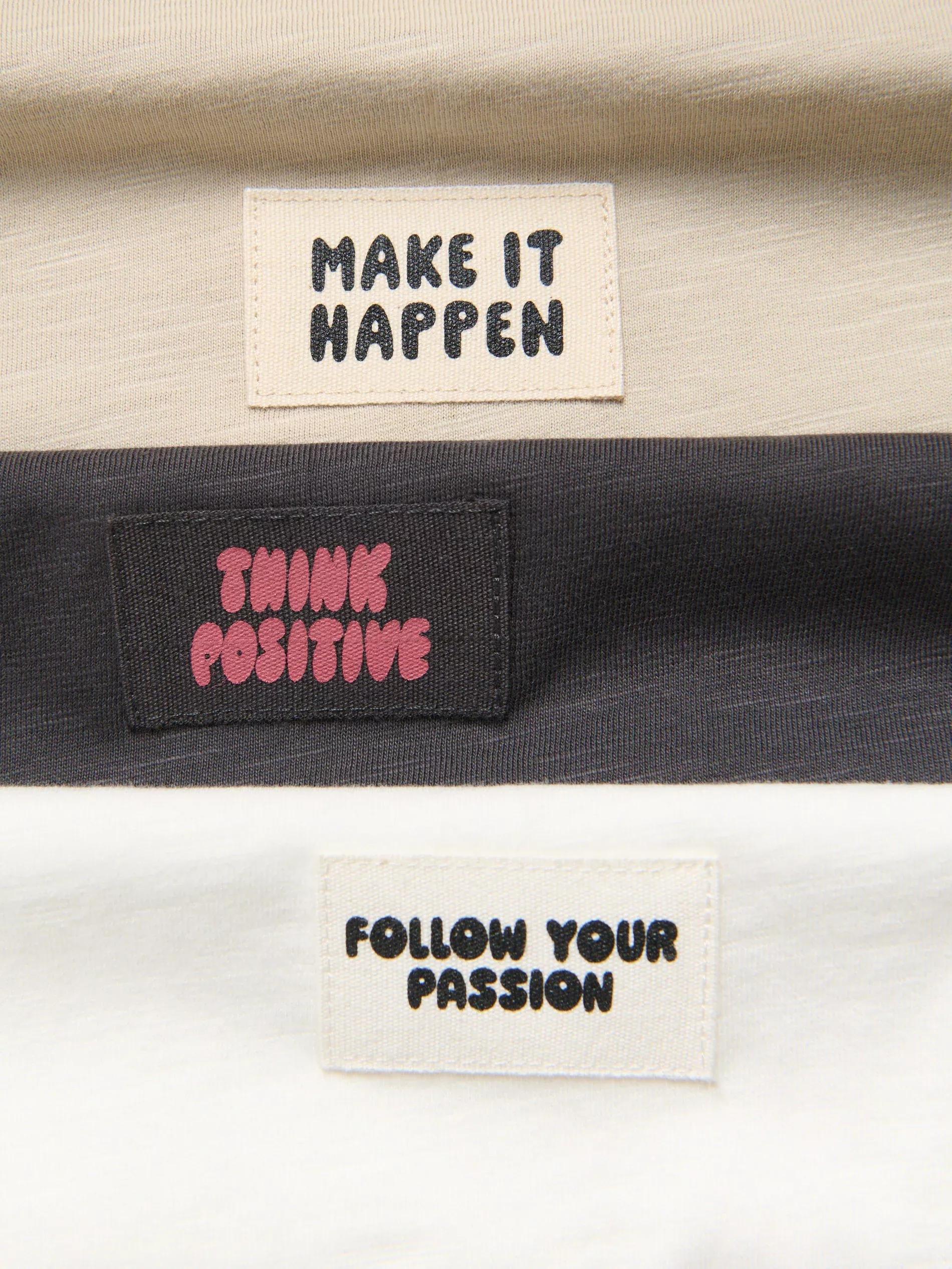 CREAM Cotton T-shirt, Ivory, medium