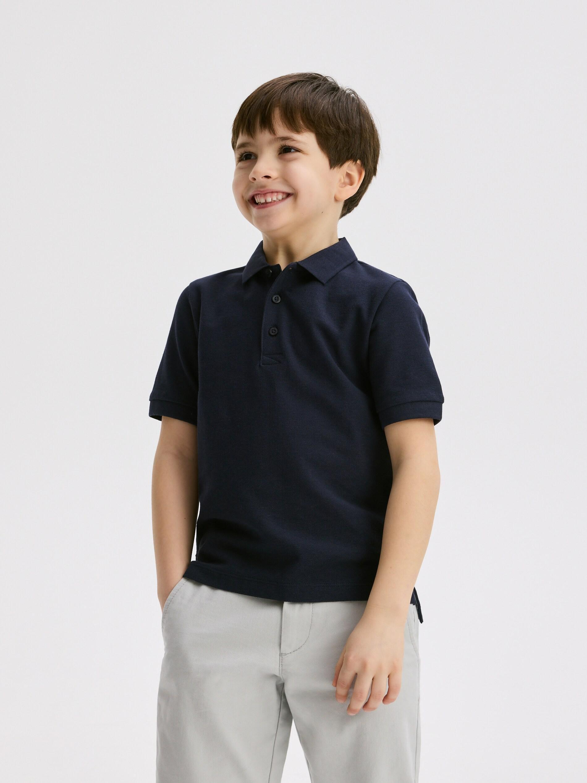 Navy Polo Shirt, Navy, medium
