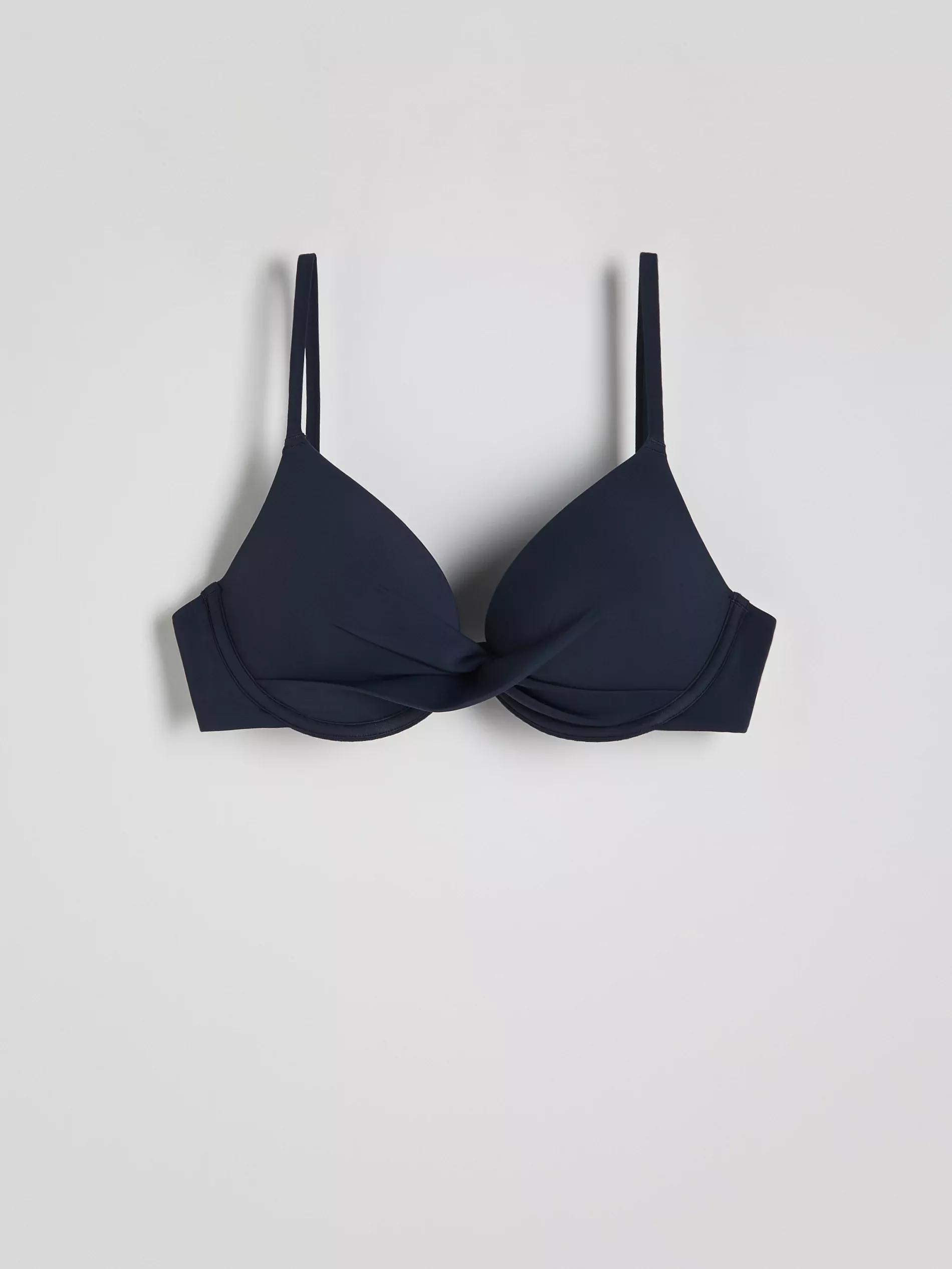 Navy Padded Bikini Top, , large image number 0