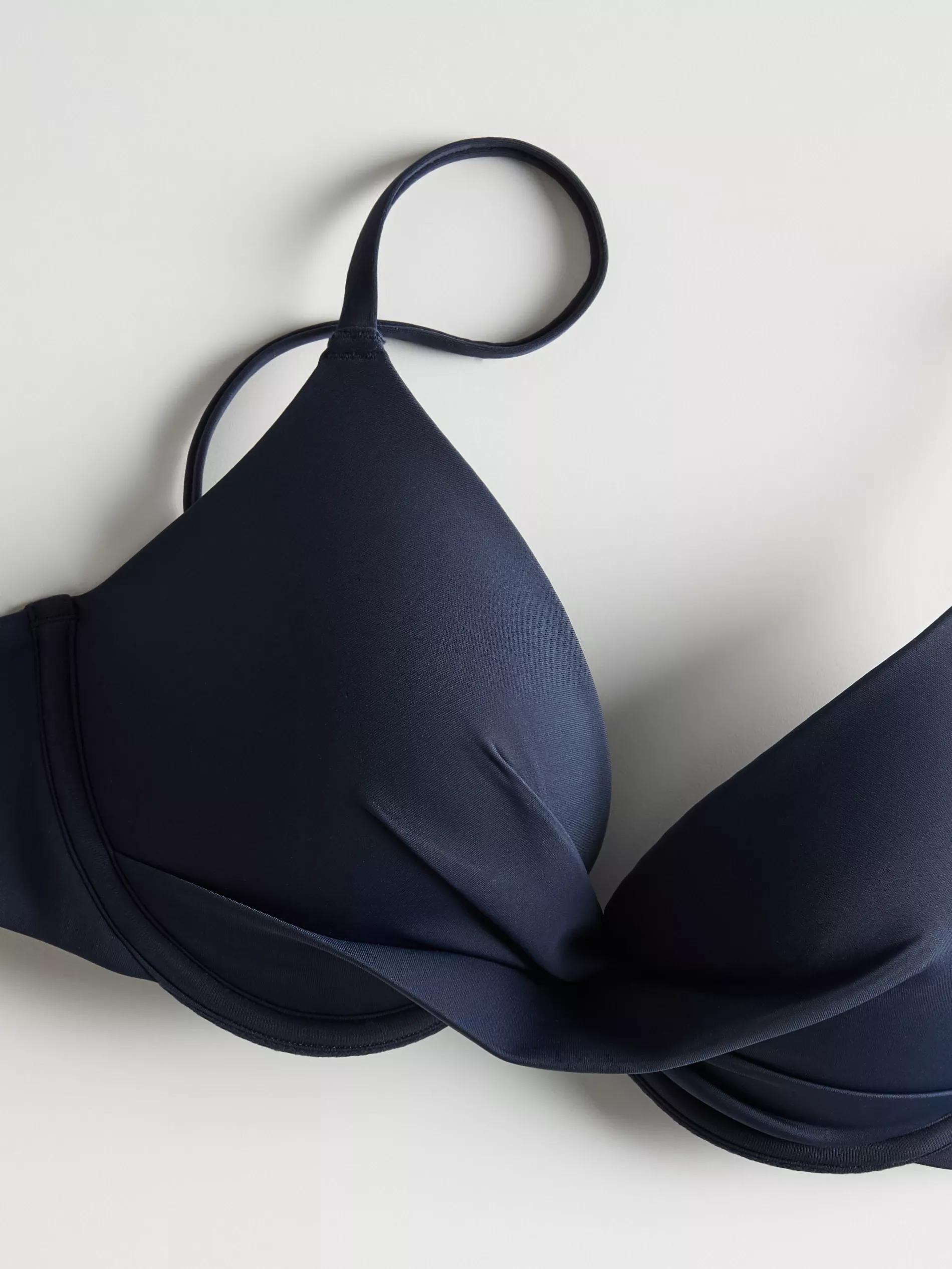 Navy Padded Bikini Top, , large image number 1