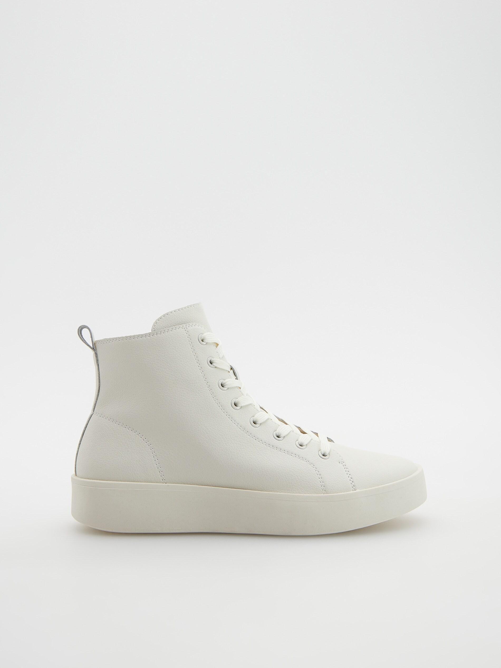 White Leather Trainers, , large image number 0