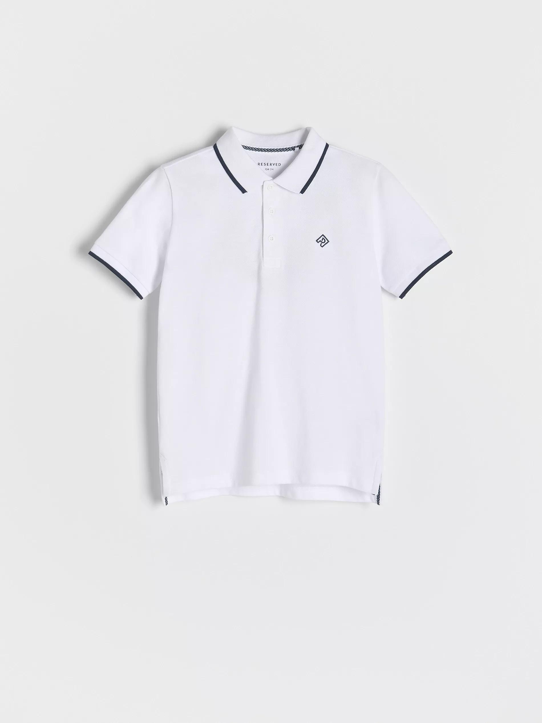 White Polo Shirt, White, medium