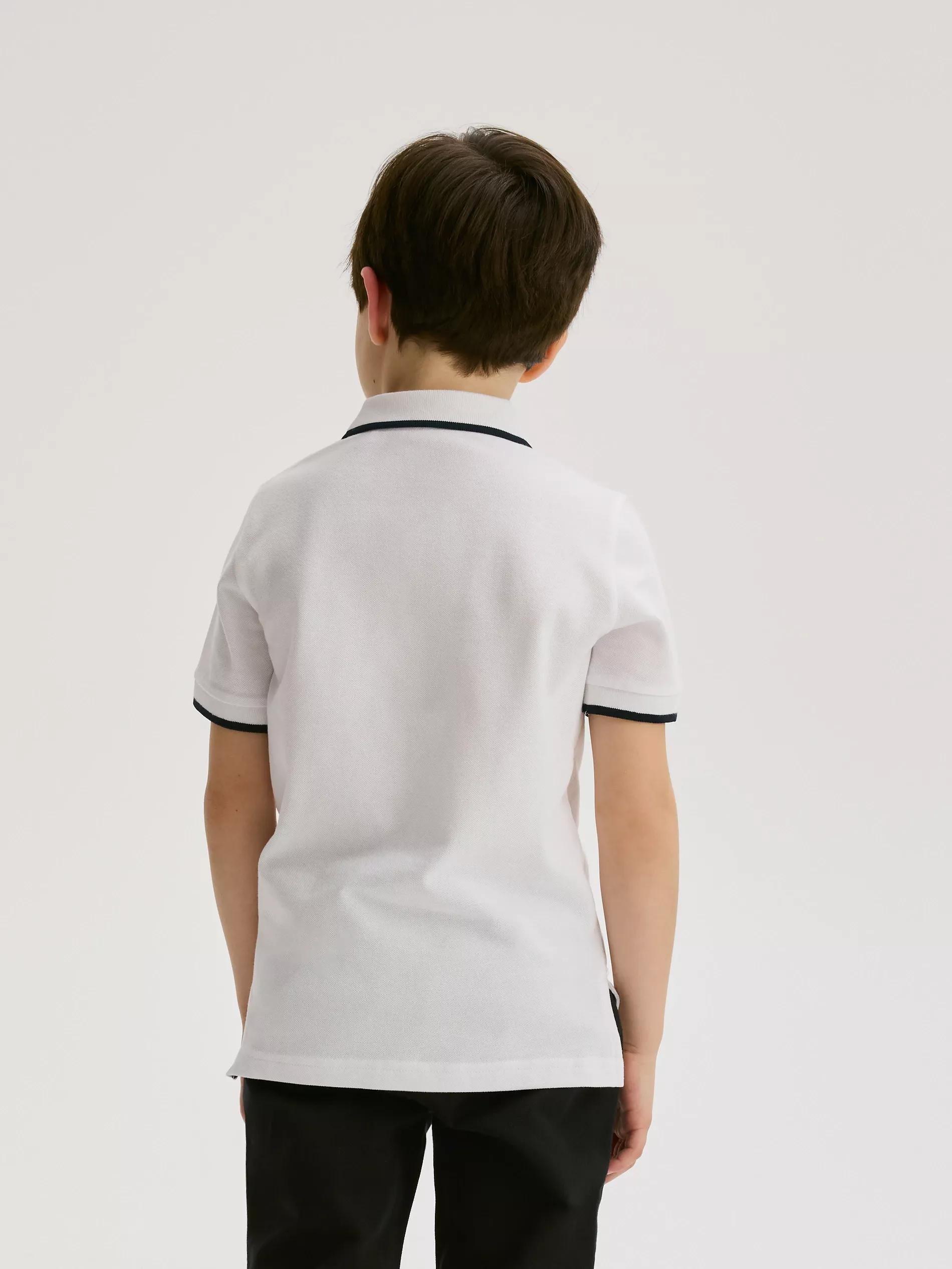 White Polo Shirt, White, large image number 5