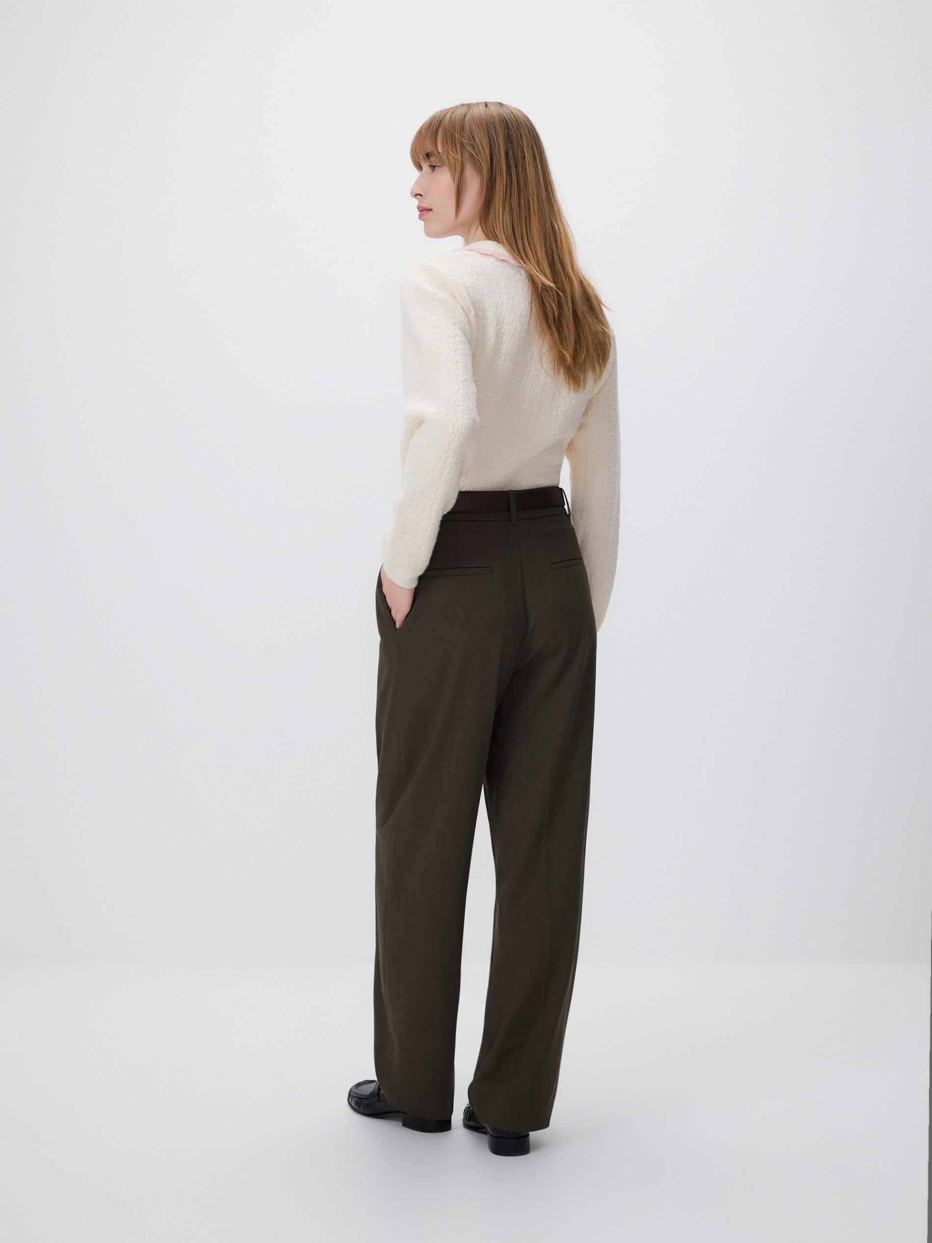 Green Trousers & Belt, Khaki, medium