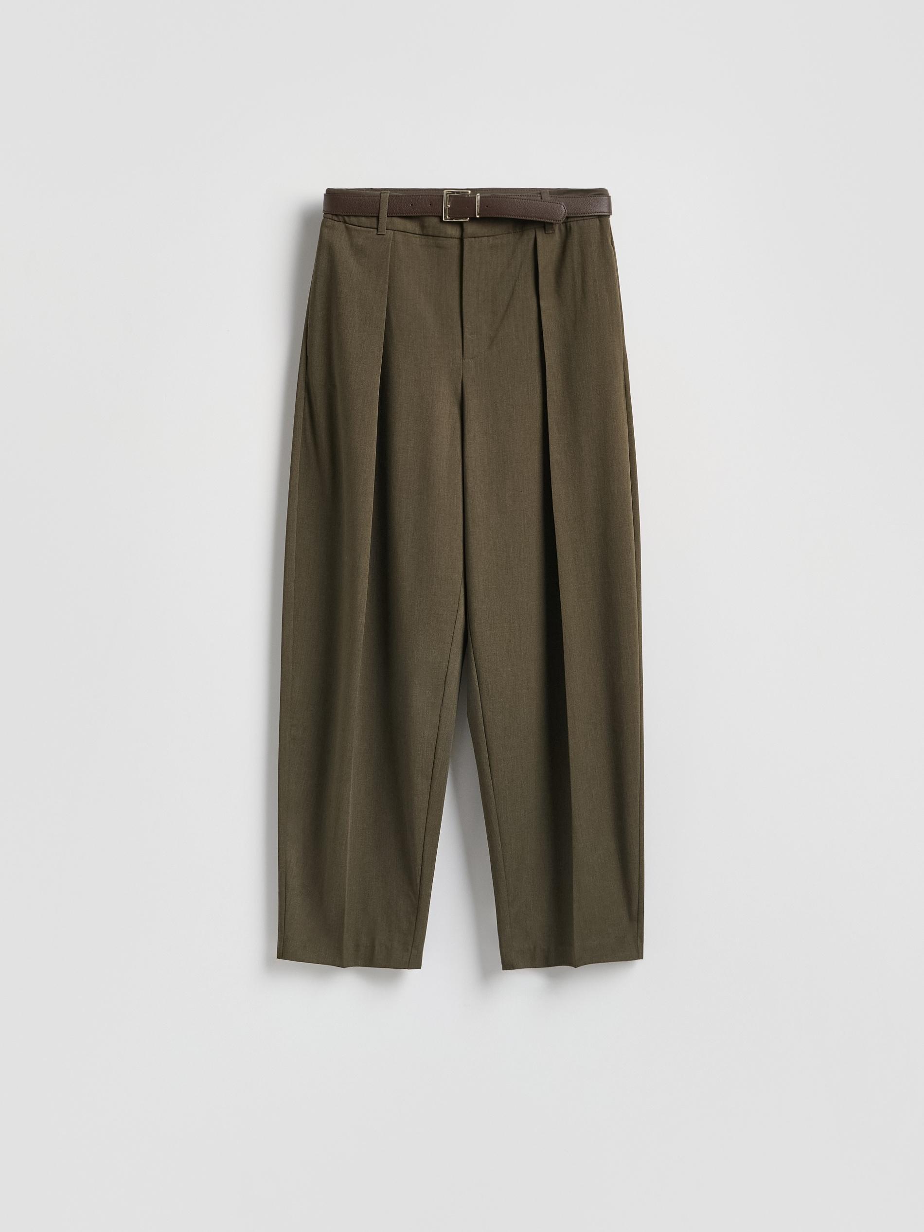 Green Trousers & Belt, Khaki, large image number 2