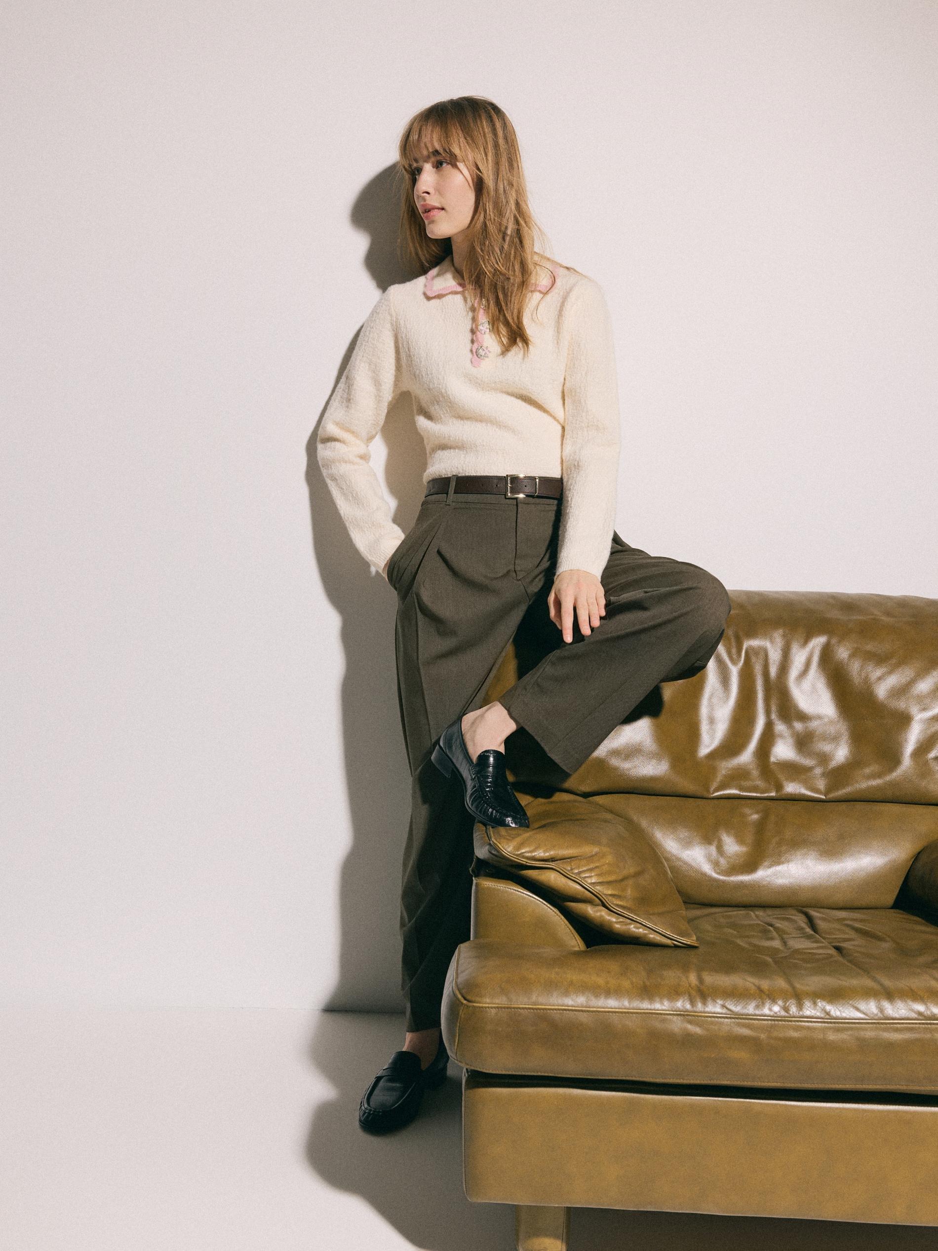 Green Trousers & Belt, Khaki, large image number 4