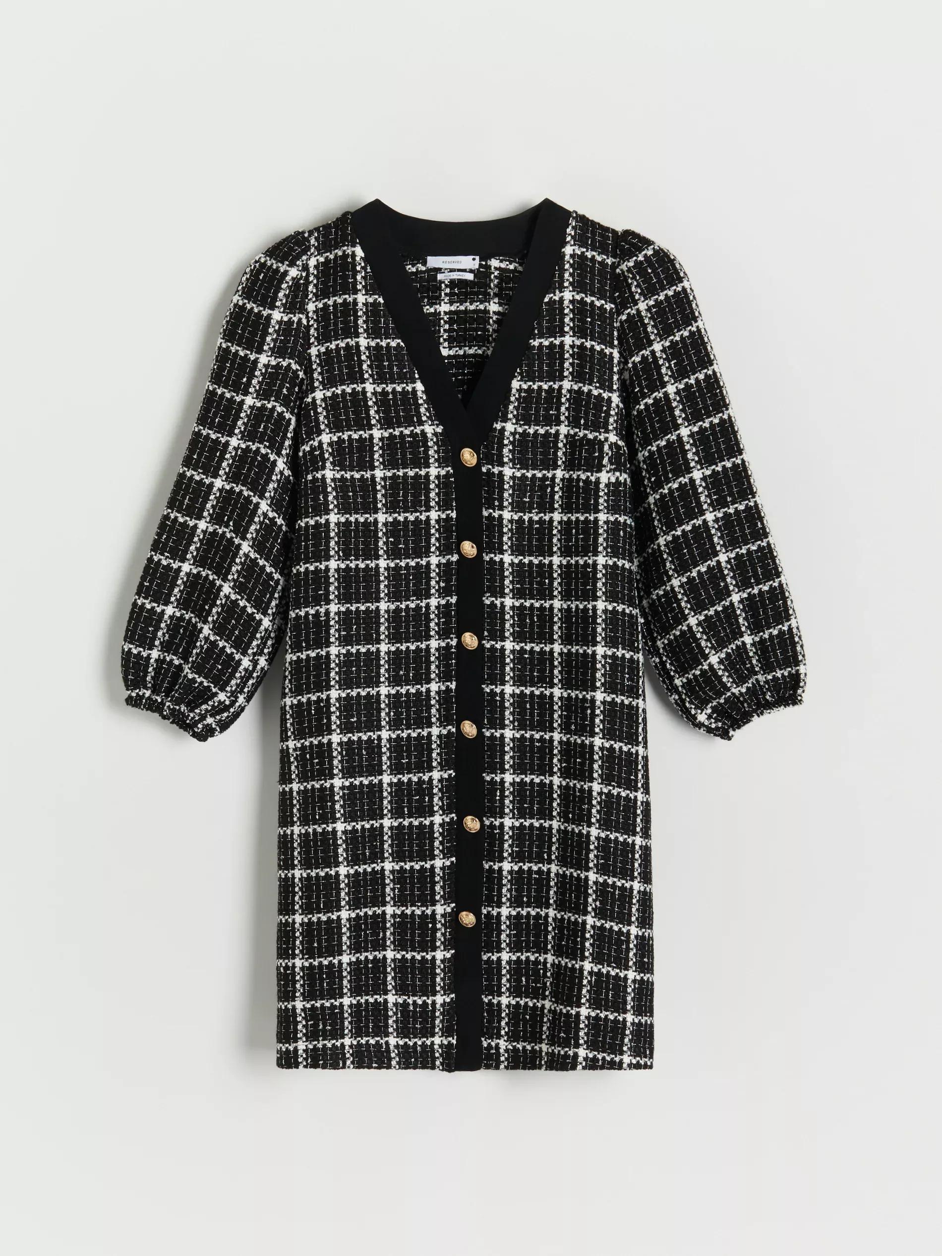 Black Plaid Dress, , large image number 2