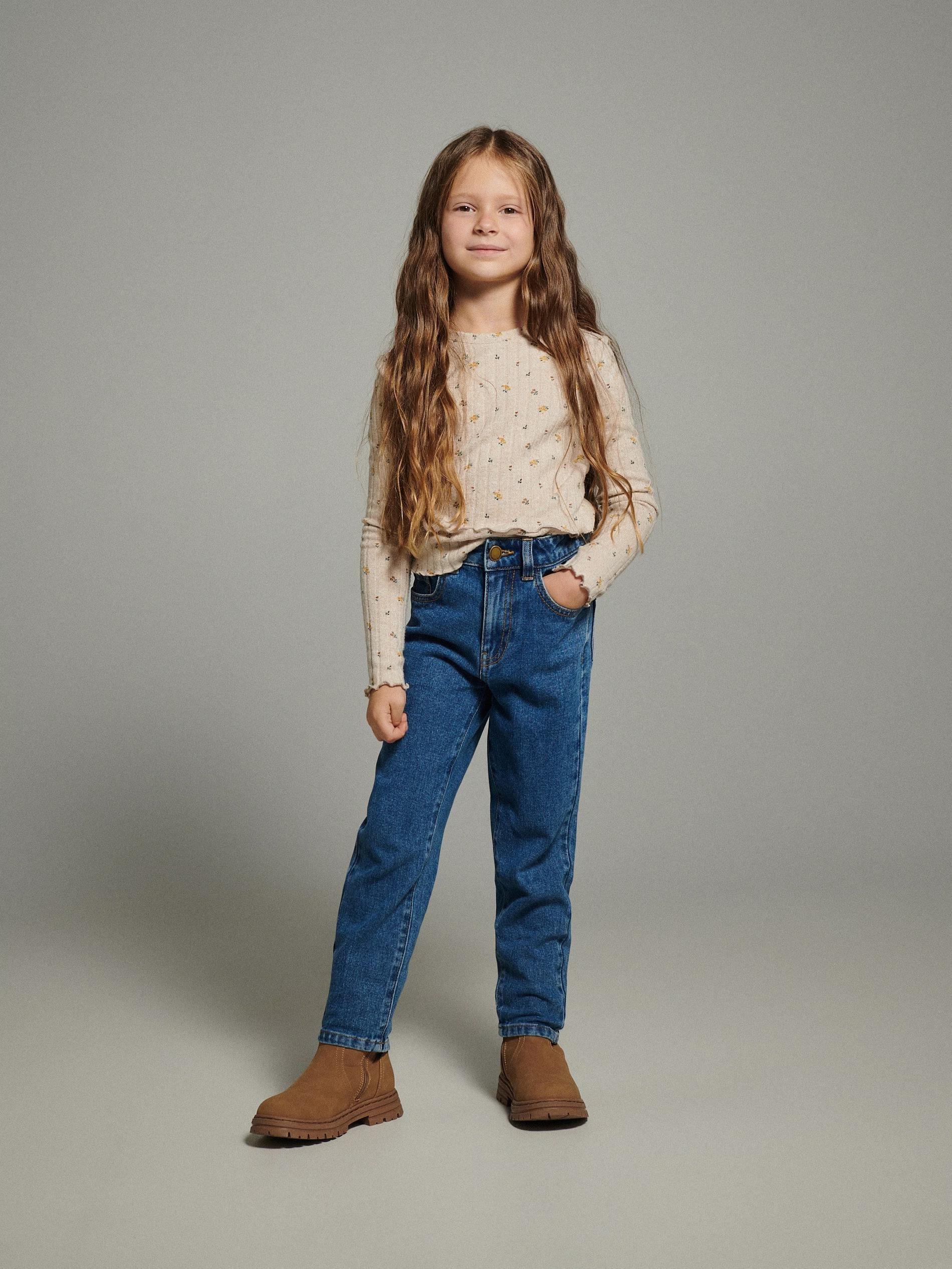 Mom Fit Jeans, Kids Girls, , large image number 0